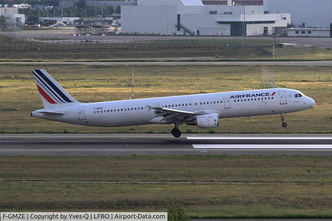 F-GMZE, 1995 Airbus A321-111 C/N 544, Airbus A321-111, Landing rwy 14R, Toulouse-Blagnac Airport (LFBO-TLS)