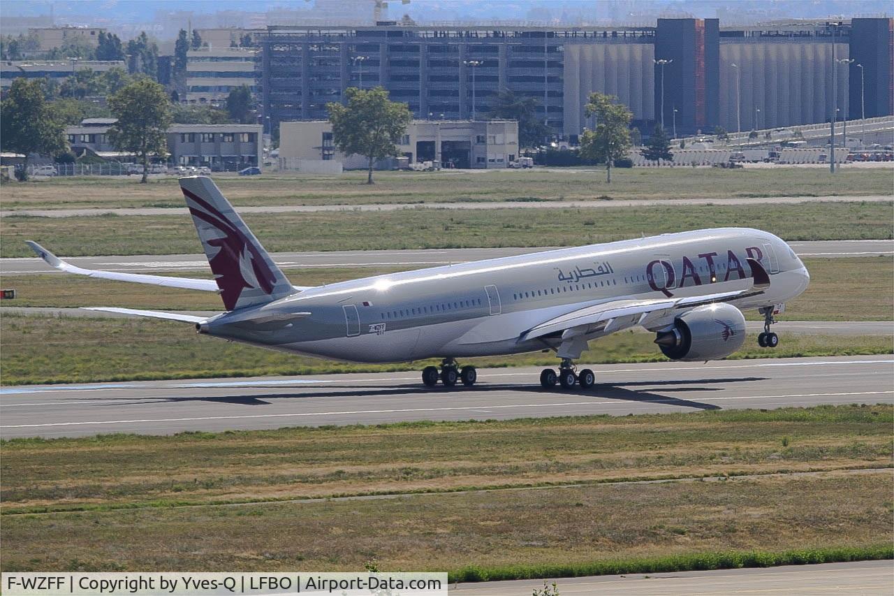 F-WZFF, 2015 Airbus A350-941 C/N 011, Airbus A350-941, Take off rwy 14R, Toulouse-Blagnac airport (LFBO-TLS)