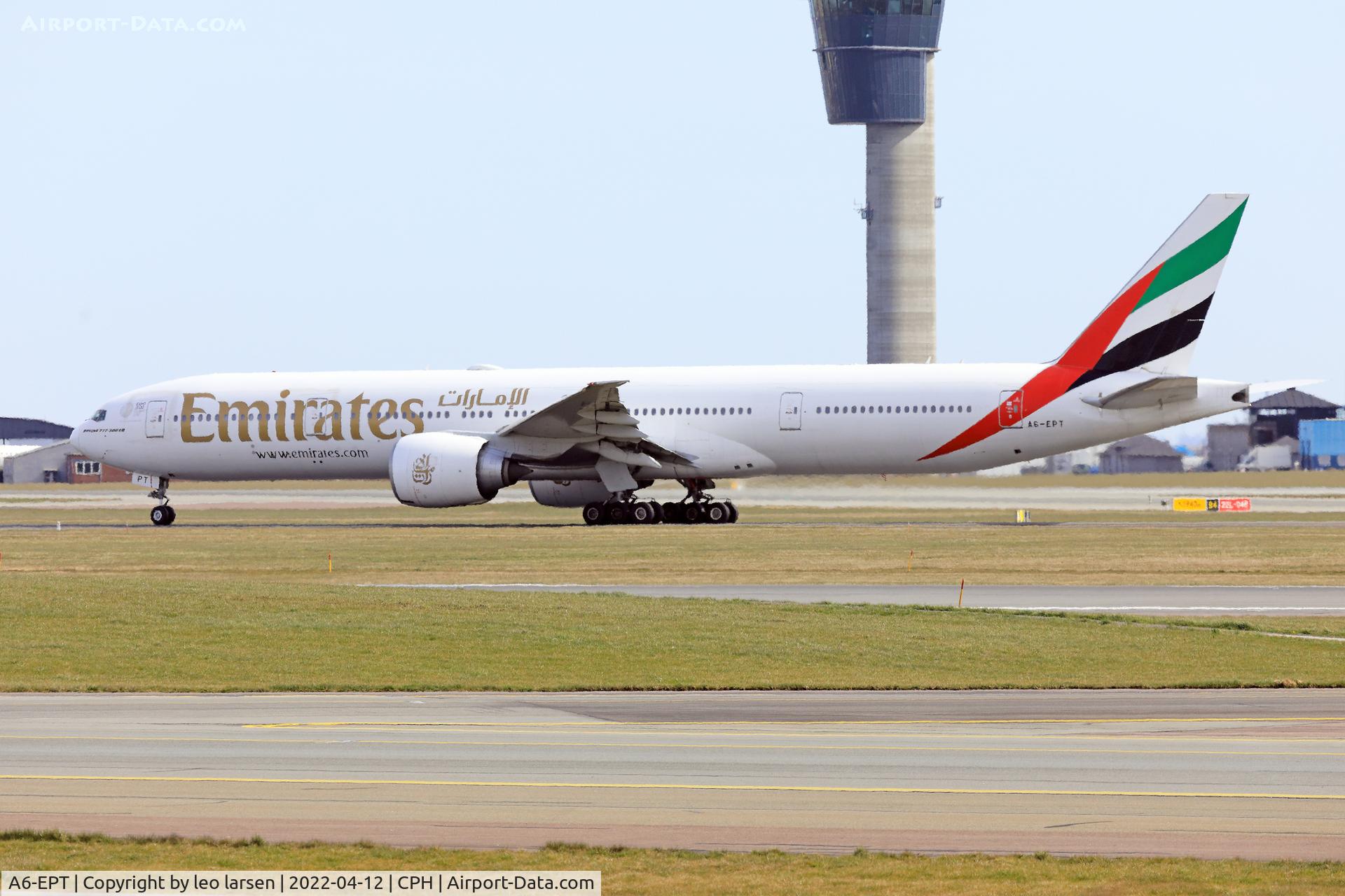 A6-EPT, 2016 Boeing 777-300/ER C/N 42339, Copenhagen 12.4.2022