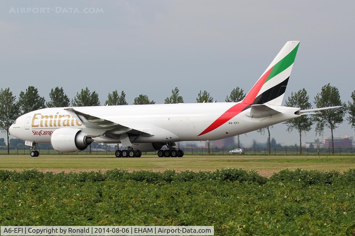 A6-EFI, 2012 Boeing 777-F1H C/N 35609, at spl