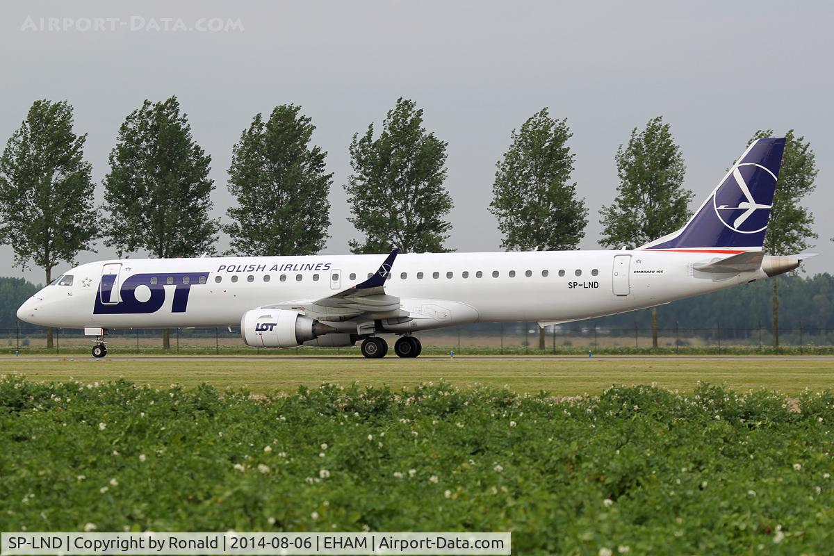 SP-LND, 2012 Embraer 195LR (ERJ-190-200LR) C/N 19000516, at spl