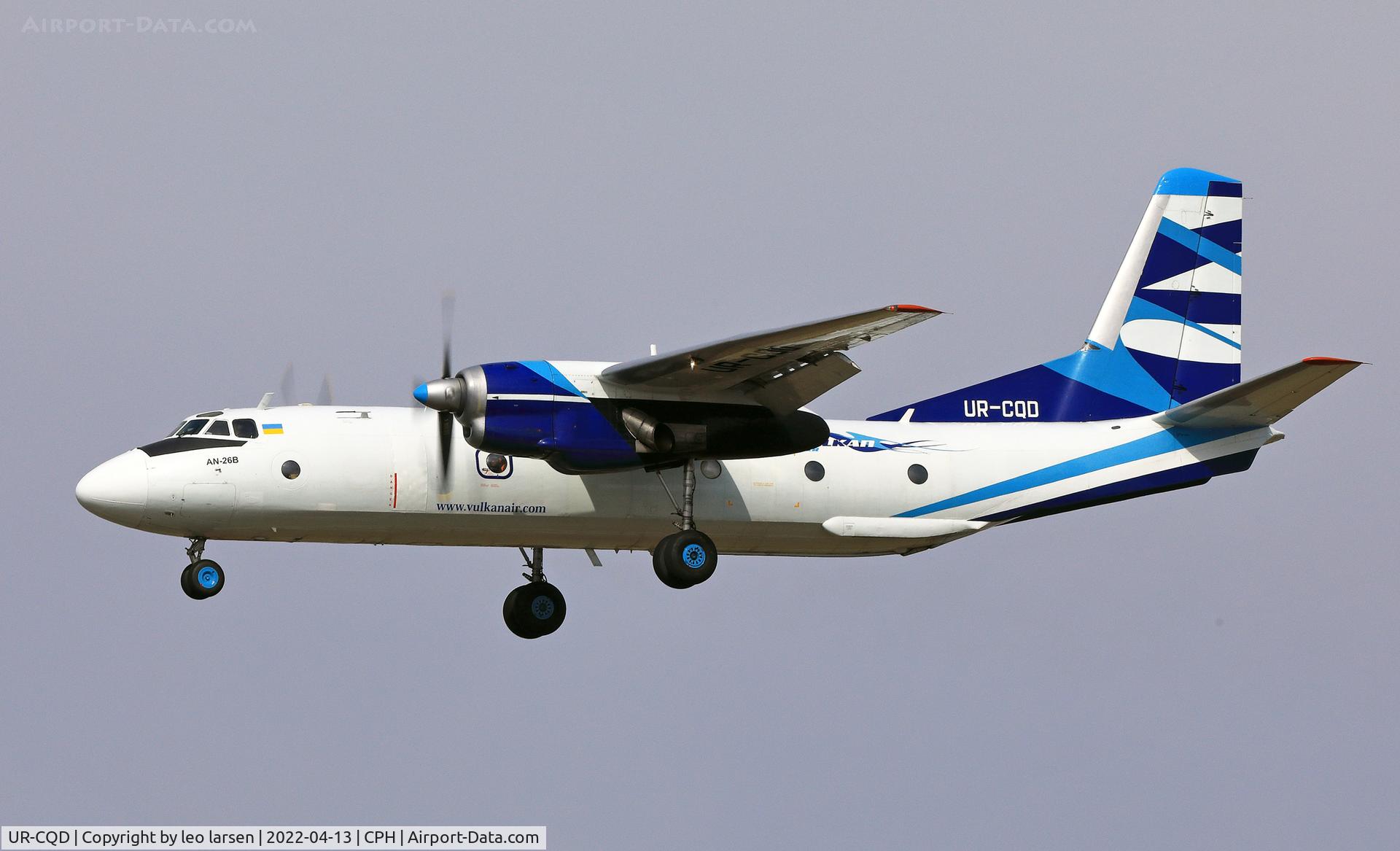 UR-CQD, 1980 Antonov An-26B C/N 10101, Copenhagen 13.4.2022