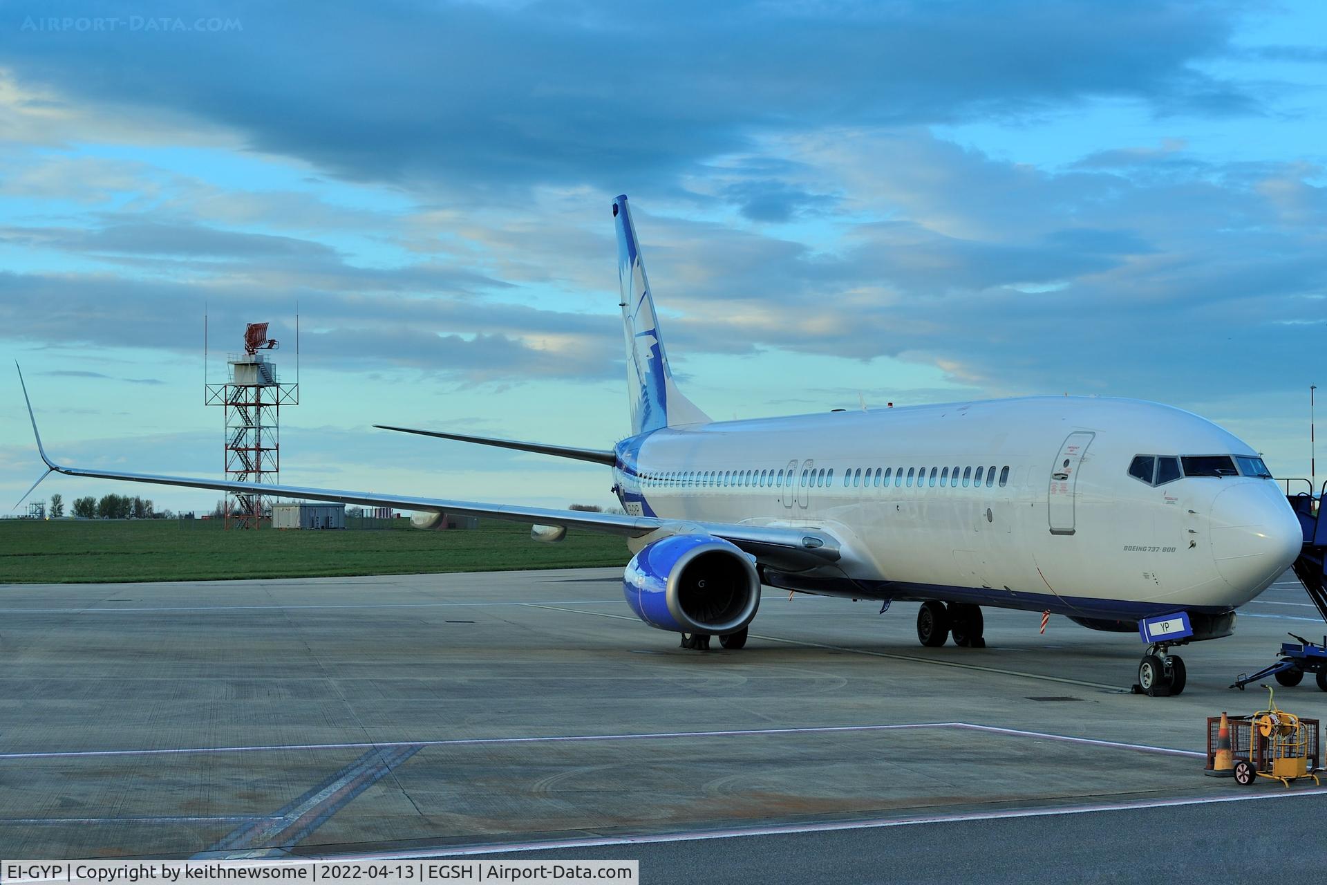 EI-GYP, 2008 Boeing 737-8K5 C/N 35137, Awaiting Painting.