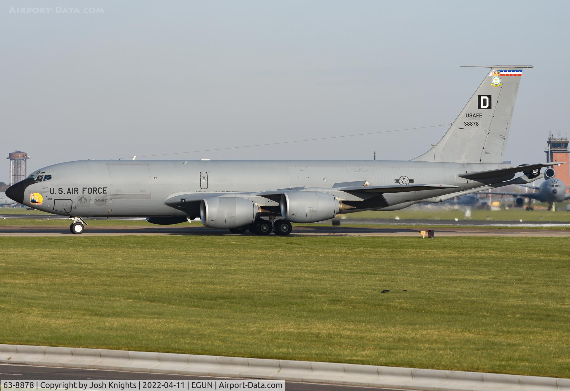 63-8878, 1963 Boeing KC-135R Stratotanker C/N 18625, Arriving Back to Base.