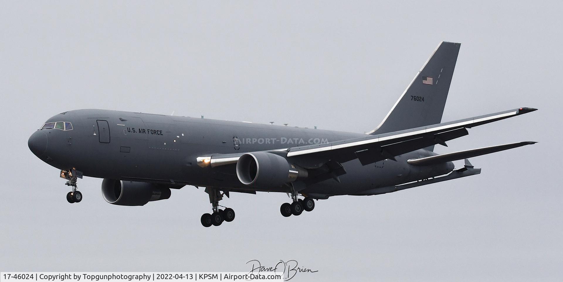 17-46024, 2018 Boeing KC-46A Pegasus C/N 34121/1129/VH024, BACKY32 coming into land RW16