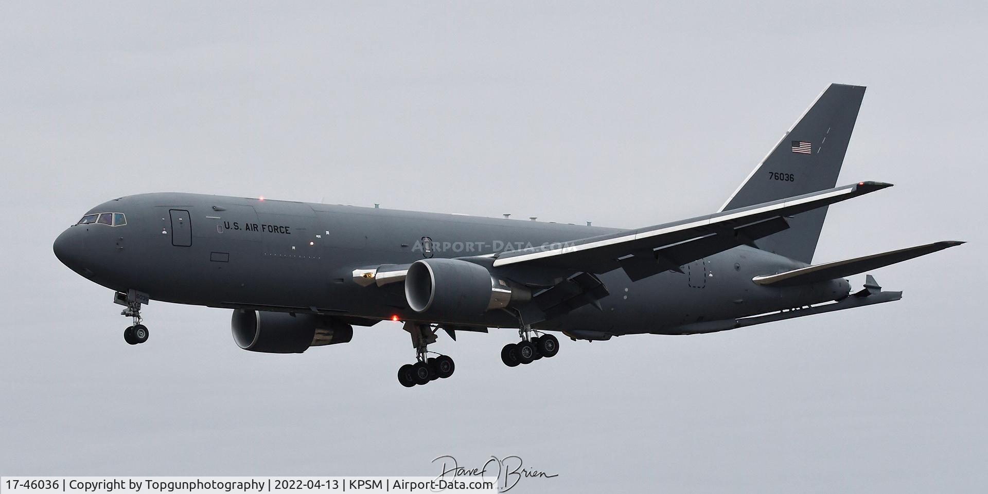 17-46036, Boeing KC-46A Pegasus (767-2LKC) C/N 34091, BLUE22