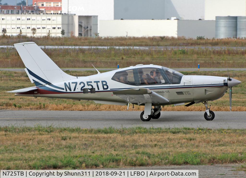N725TB, 2003 Socata TB-21 GT TC Trinidad C/N 2201, Taxiing to the General Aviation area...