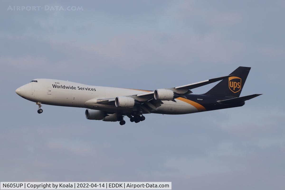 N605UP, 2017 Boeing 747-8F C/N 64252, Arrival from  Delhi, Runway 32R