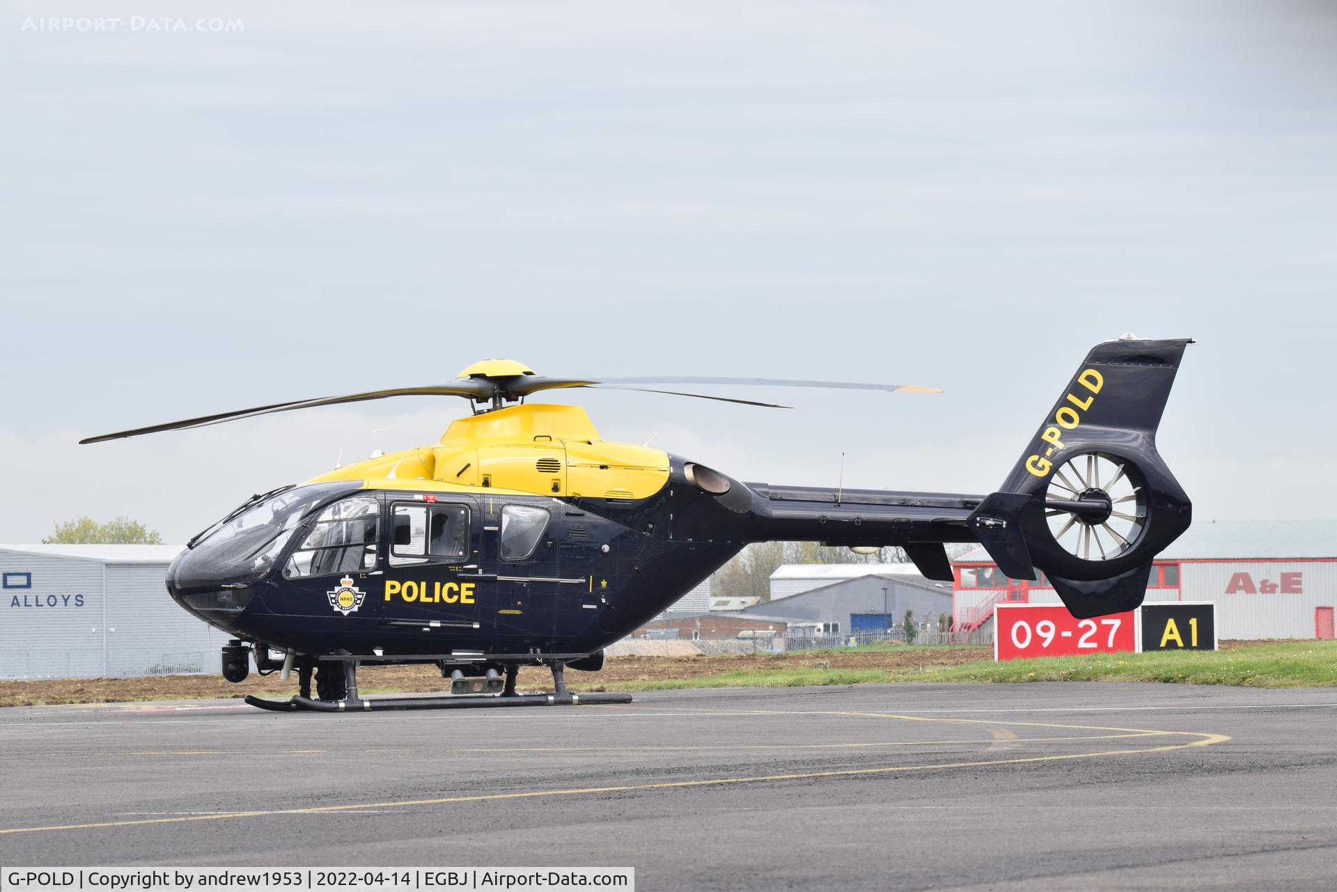 G-POLD, 2003 Eurocopter EC-135T-2 C/N 0300, G-POLD at Gloucestershire Airport.