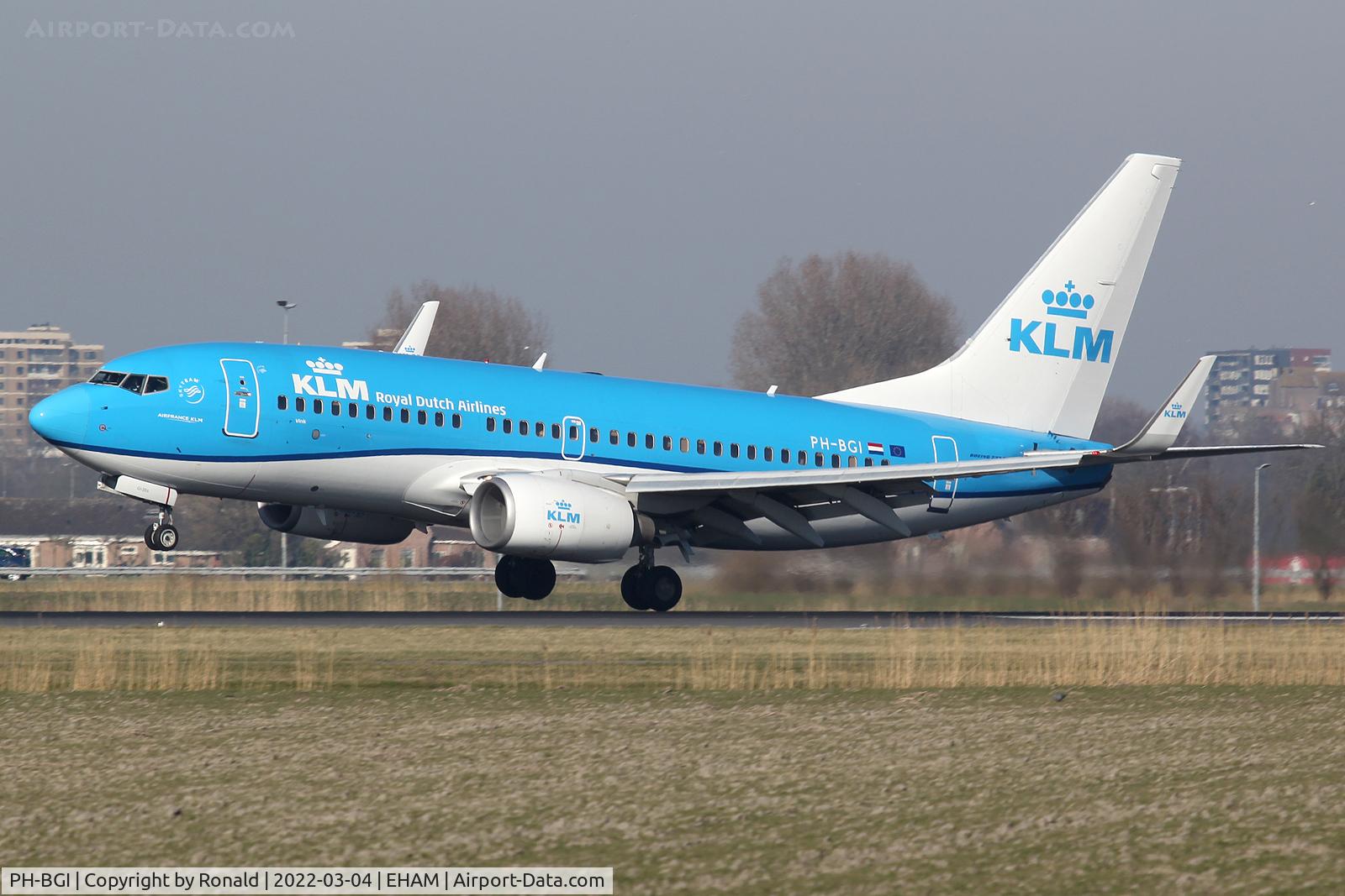 PH-BGI, 2010 Boeing 737-7K2 C/N 30364, at spl