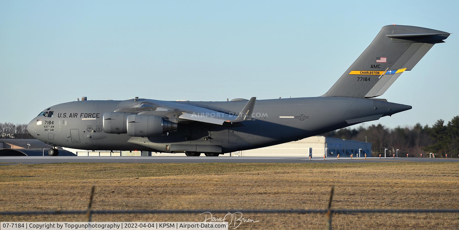 07-7184, 2007 Boeing C-17A Globemaster III C/N 50202/F201/P184, REACH880