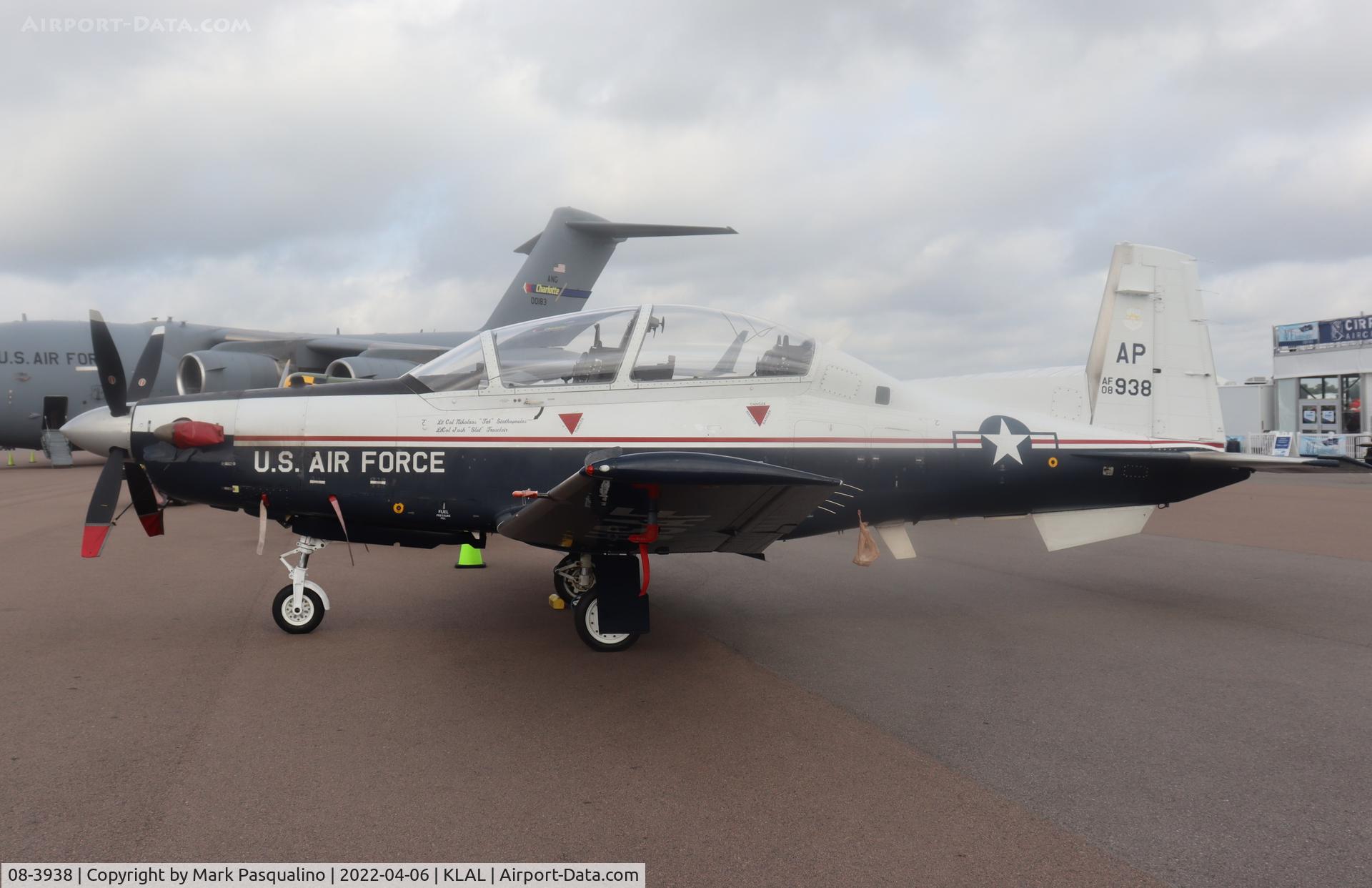 08-3938, 2008 Raytheon Beech T-6A Texan II C/N PT-497, Raytheon Beech T-6A Texan II