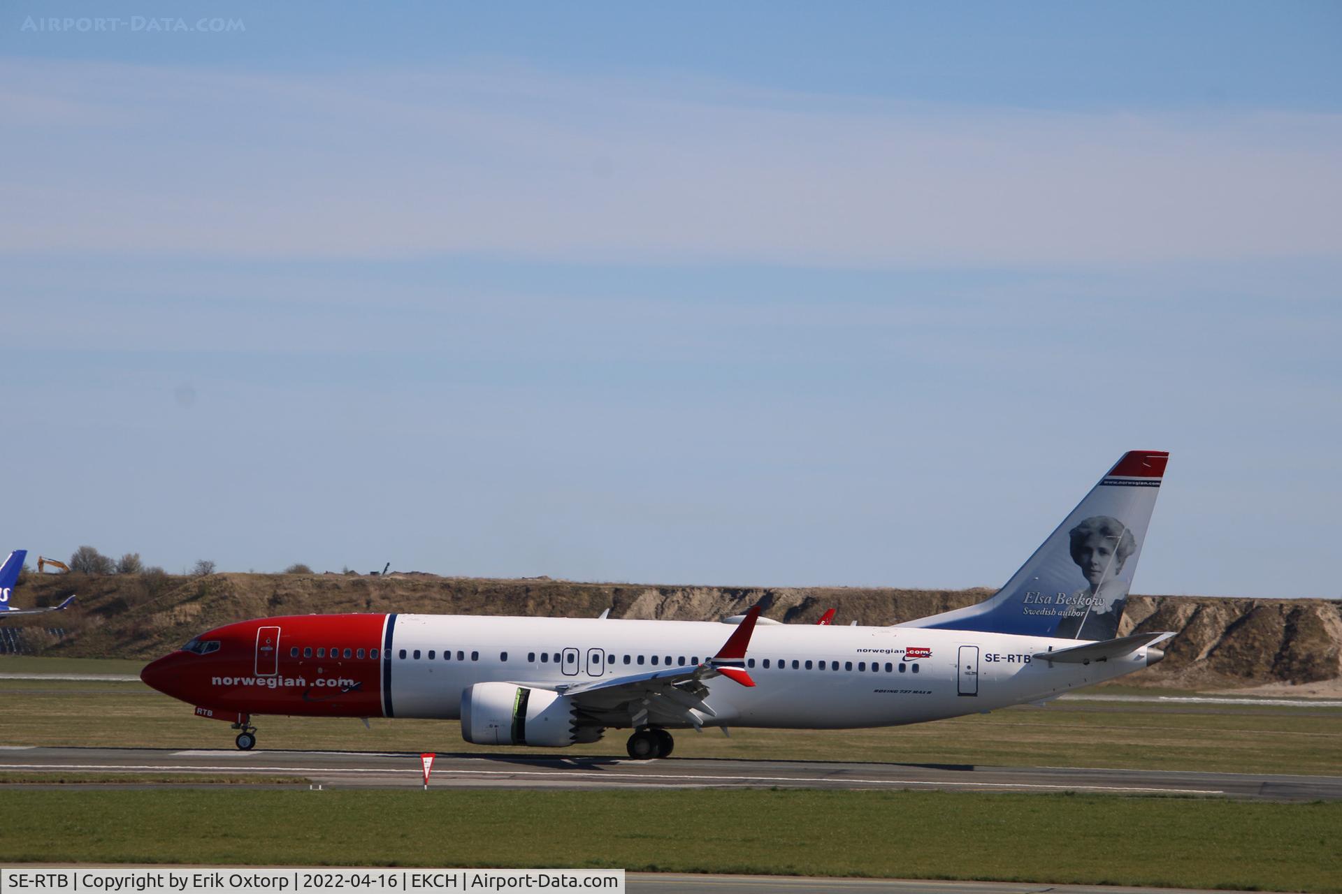 SE-RTB, 2018 Boeing 737-8 MAX C/N 63972, SE-RTB landed rw 04L
