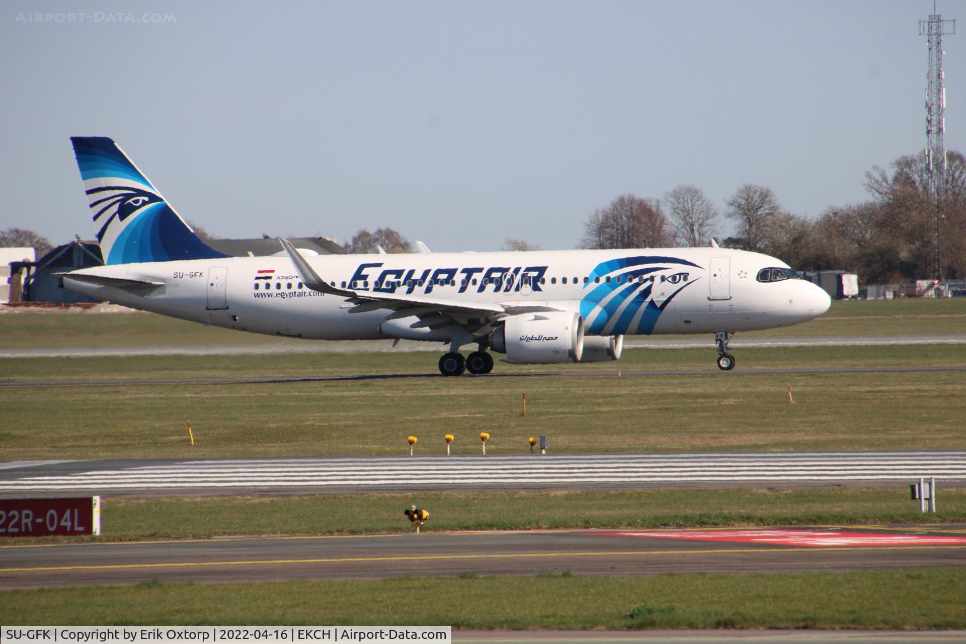 SU-GFK, 2020 Airbus A320-251N C/N 9519, SU-GFK taxi for take off rw 04R