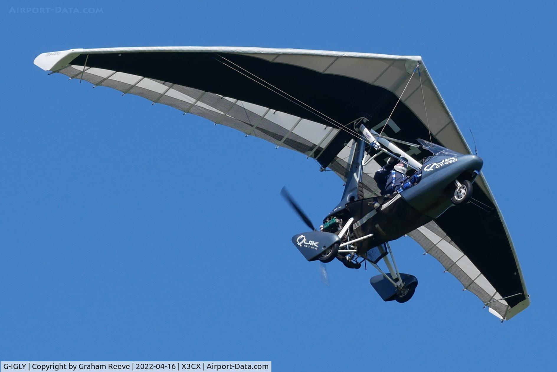 G-IGLY, 2008 P&M Aviation Quik GT450 C/N 8372, Departing from Northrepps.