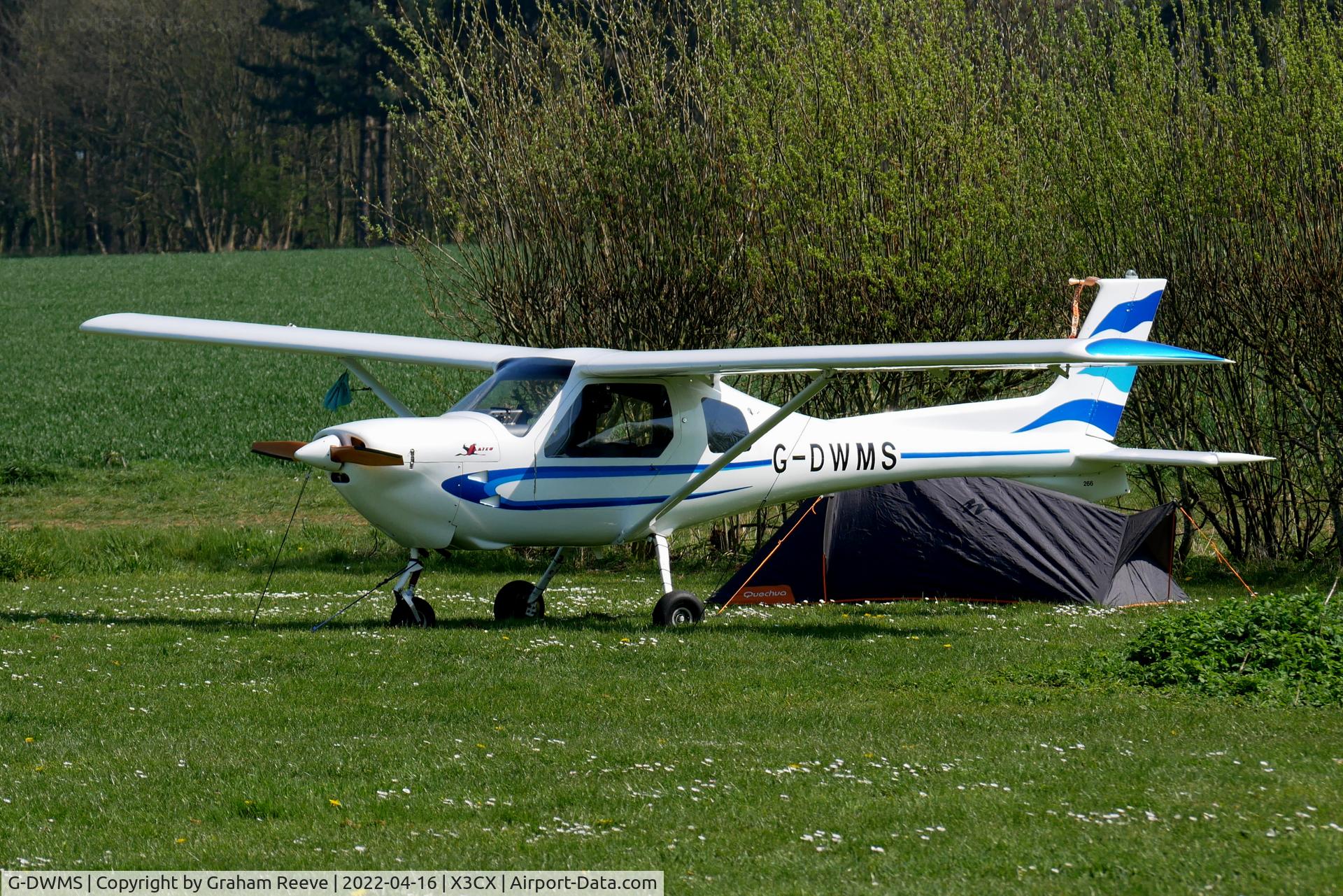 G-DWMS, 2001 Jabiru UL-450 C/N PFA 274A-13491, Parked at Northrepps.