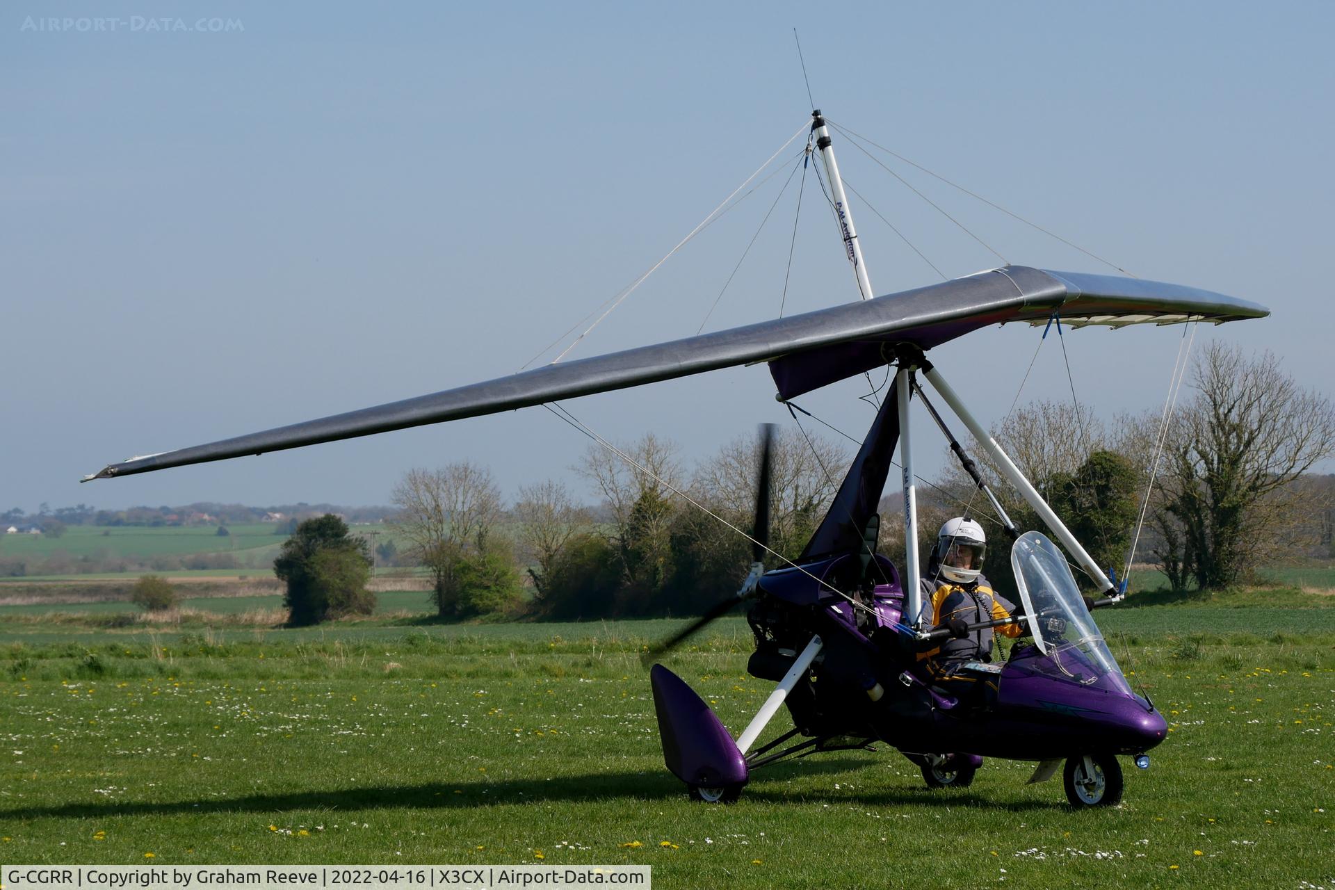 G-CGRR, 2010 P&M Aviation Pegasus Quik C/N 8541, Just landed at Northrepps.