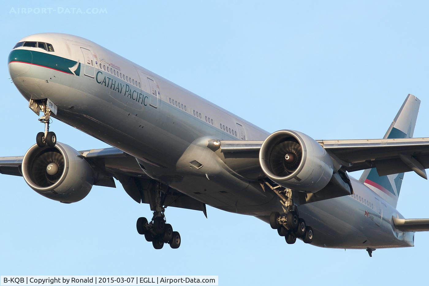 B-KQB, 2012 Boeing 777-367/ER C/N 39235, at lhr
