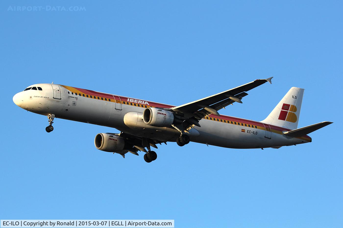 EC-ILO, 2002 Airbus A321-211 C/N 1681, at lhr