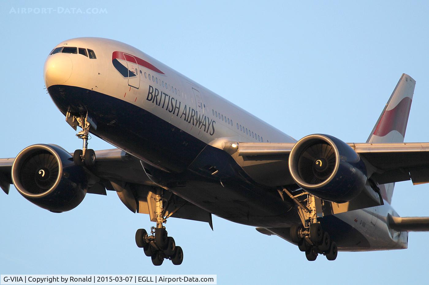 G-VIIA, 1997 Boeing 777-236 C/N 27483, at lhr
