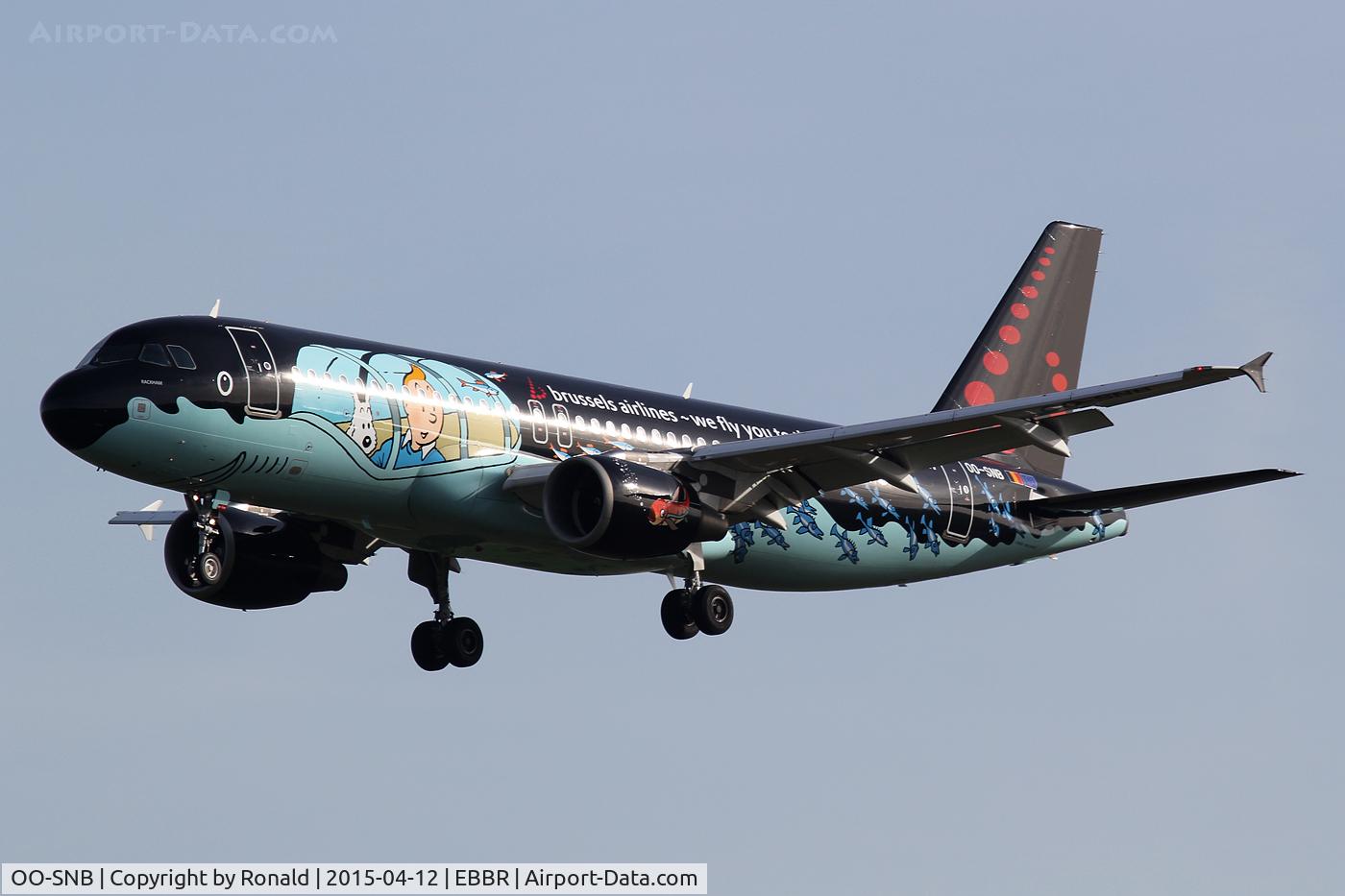 OO-SNB, 2001 Airbus A320-214 C/N 1493, at bru