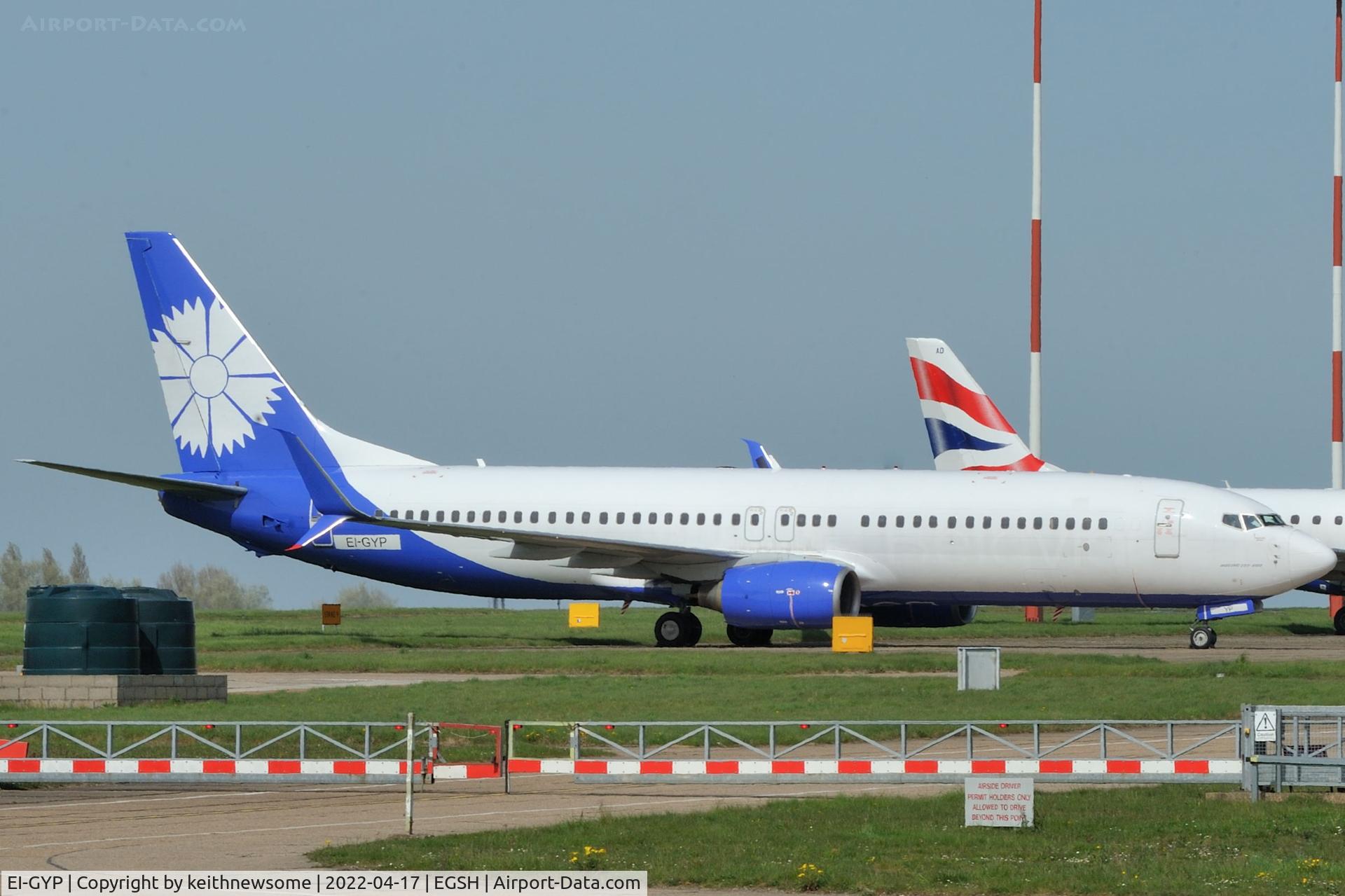 EI-GYP, 2008 Boeing 737-8K5 C/N 35137, Awaiting Attention.