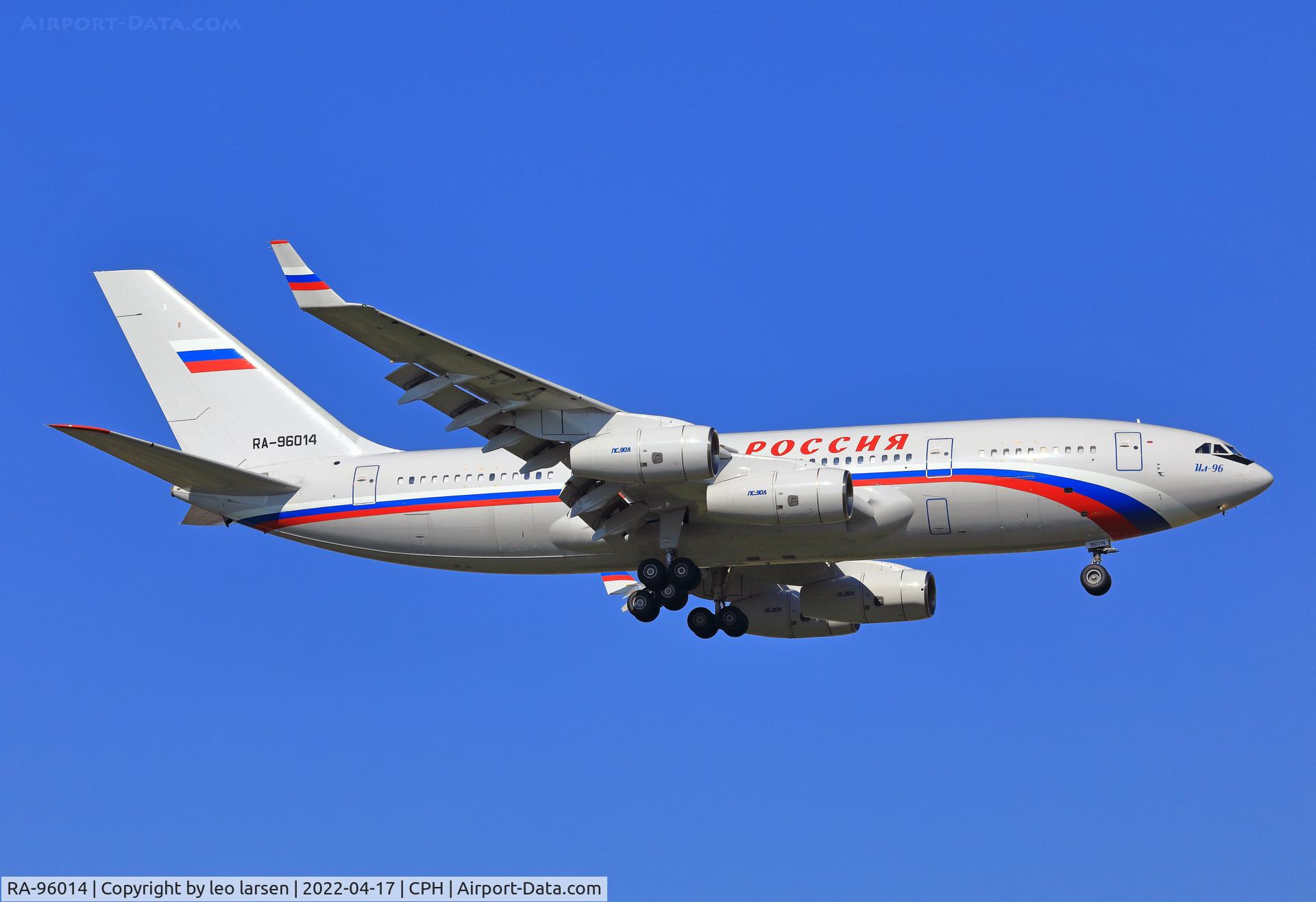 RA-96014, 2004 Ilyushin Il-96-300 C/N 74393202011, Copenhagen 17.4.2022