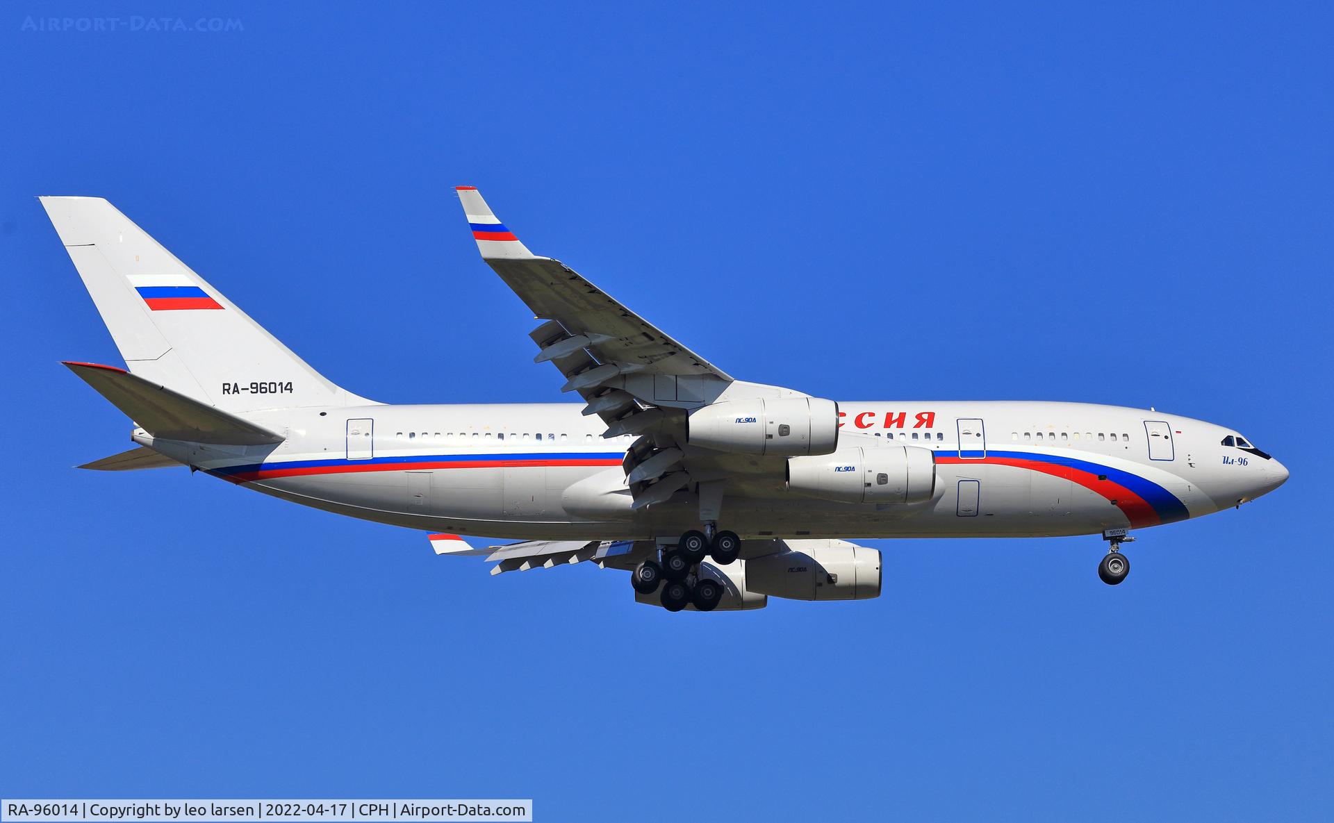 RA-96014, 2004 Ilyushin Il-96-300 C/N 74393202011, Copenhagen 17.4.2022