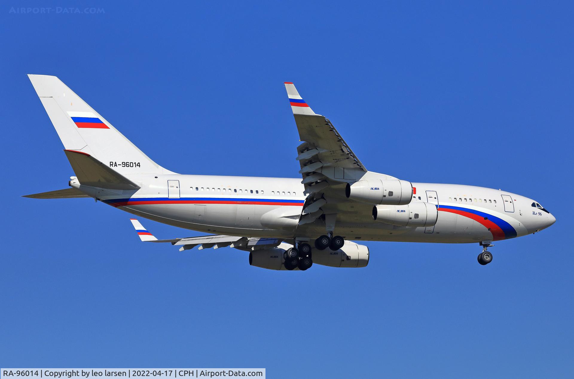 RA-96014, 2004 Ilyushin Il-96-300 C/N 74393202011, Copenhagen 17.4.2022