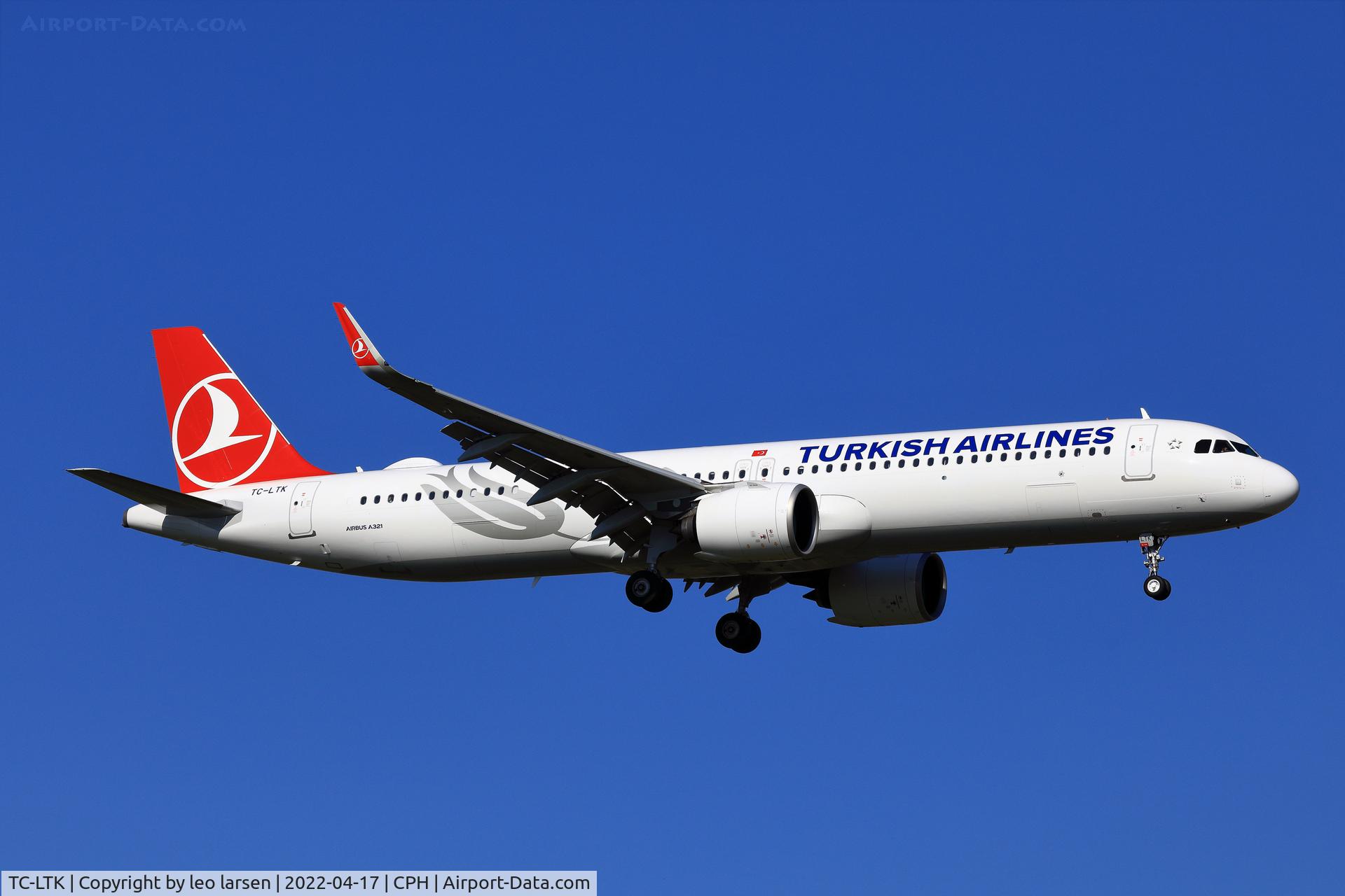 TC-LTK, 2022 Airbus A321-271 NX C/N 10751, Copenhagen 17.4.2022