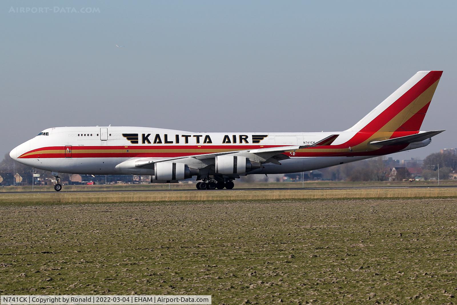 N741CK, 1989 Boeing 747-4H6 C/N 24315, at spl