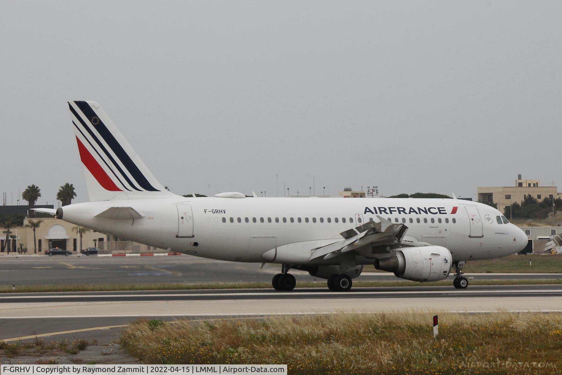 F-GRHV, 2001 Airbus A319-111 C/N 1505, A319 F-GRHV Air France