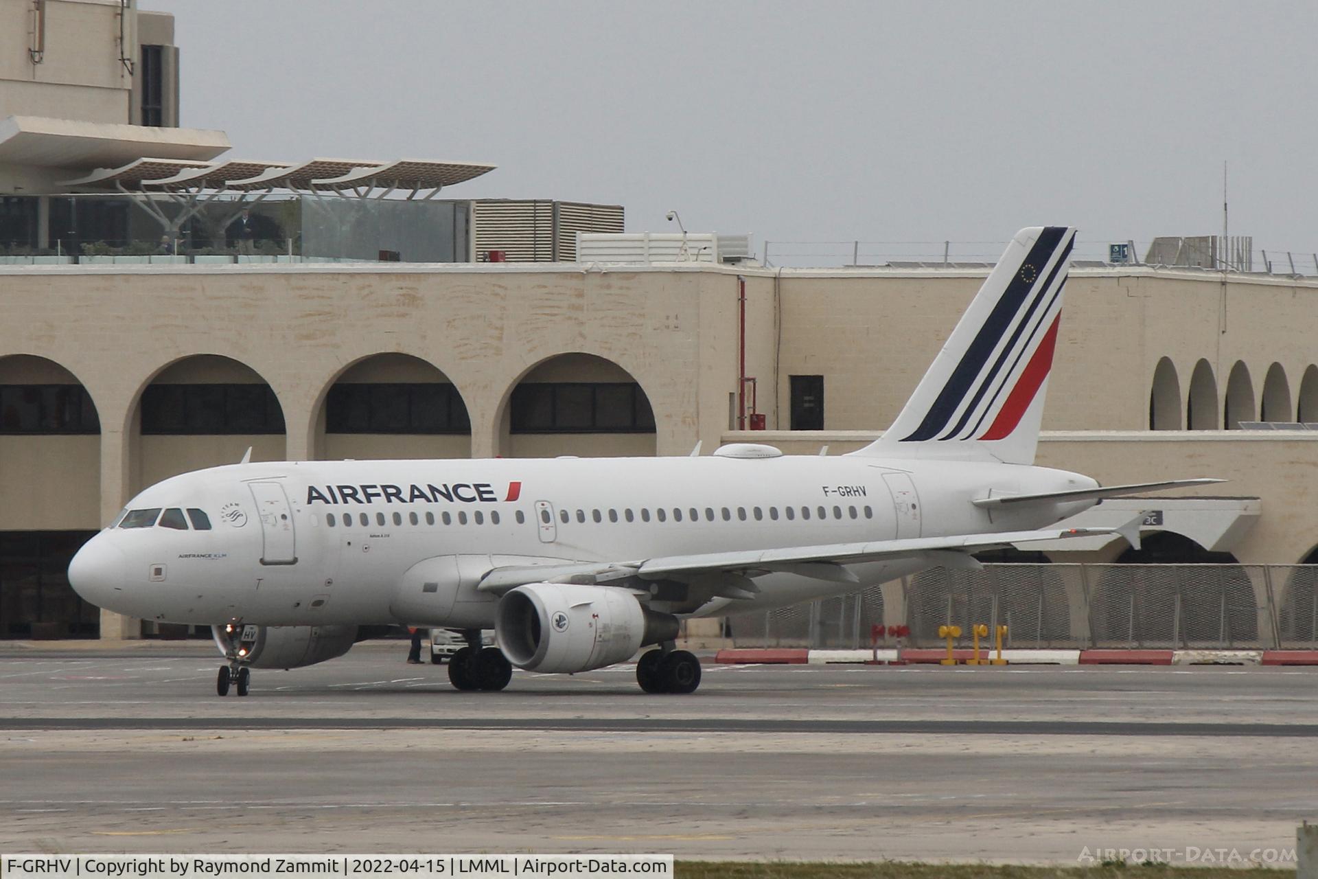 F-GRHV, 2001 Airbus A319-111 C/N 1505, A319 F-GRHV Air France