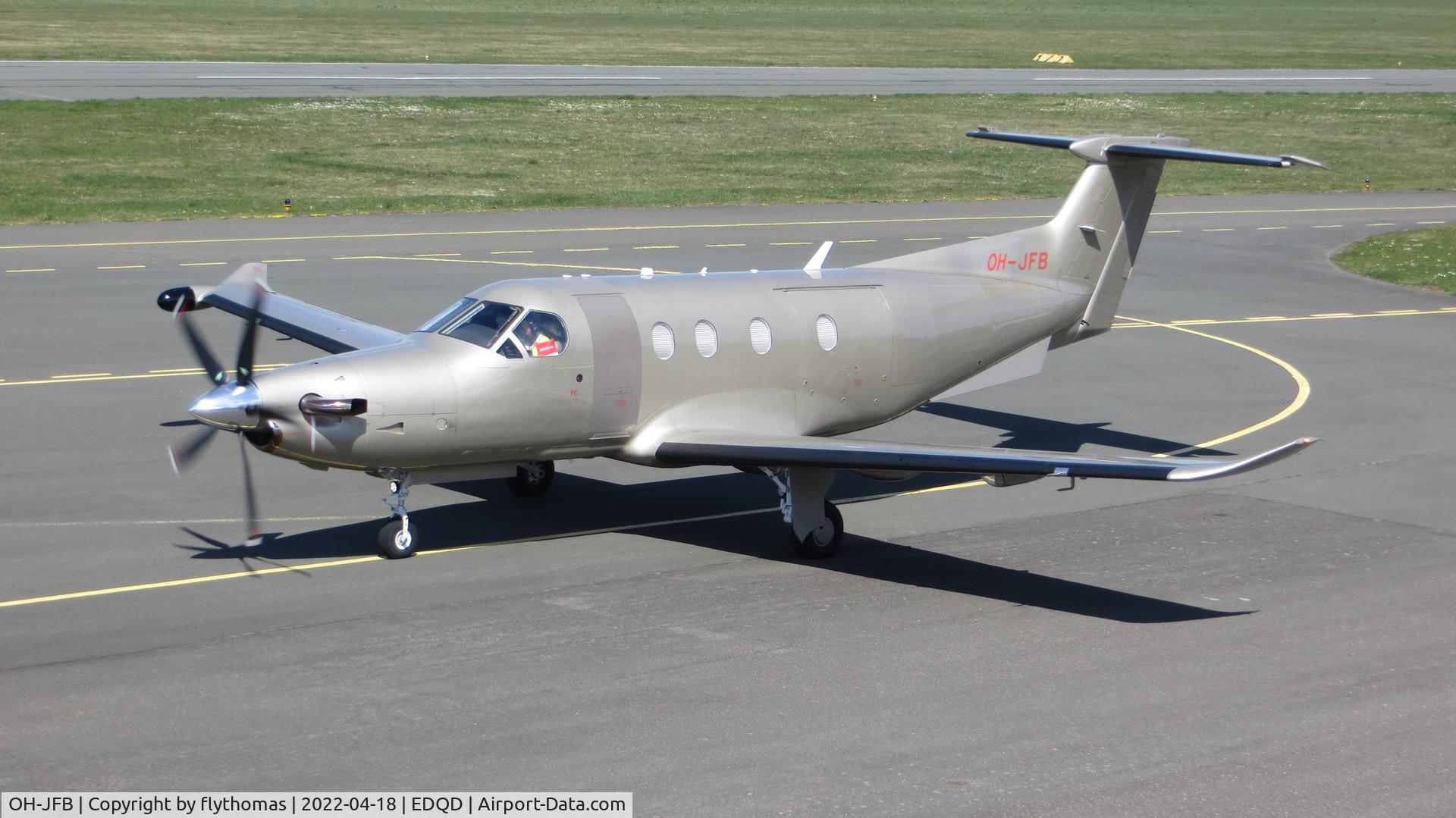 OH-JFB, 2016 Pilatus PC-12/47E NG C/N 1676, Jetfly Aviation OH-JFB Bayreuth Airport Bindlacher Berg