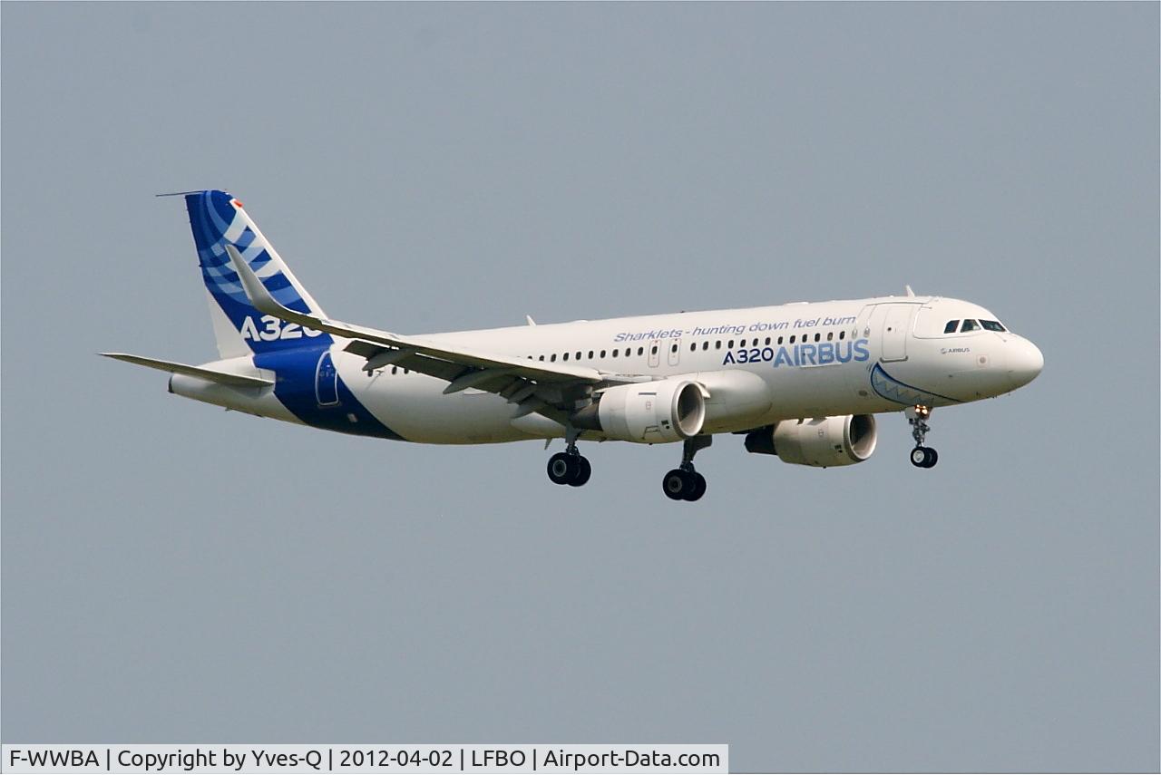 F-WWBA, 1987 Airbus A320-111 C/N 001, Airbus A320-111, On final rwy 14L, Toulouse Blagnac Airport (LFBO-TLS)
