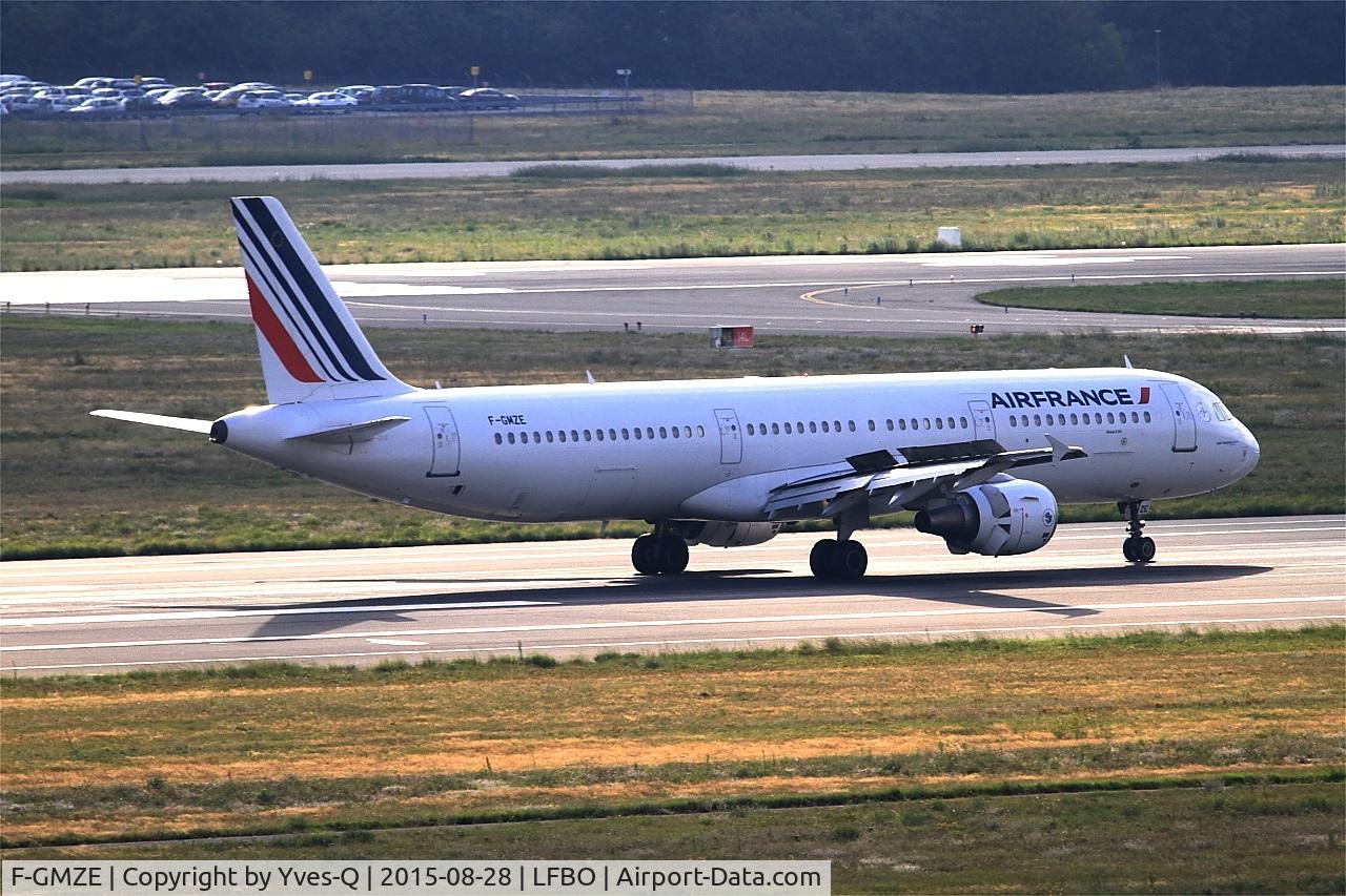 F-GMZE, 1995 Airbus A321-111 C/N 544, Airbus A321-111, Reverse thrust landing rwy 14R, Toulouse-Blagnac Airport (LFBO-TLS)