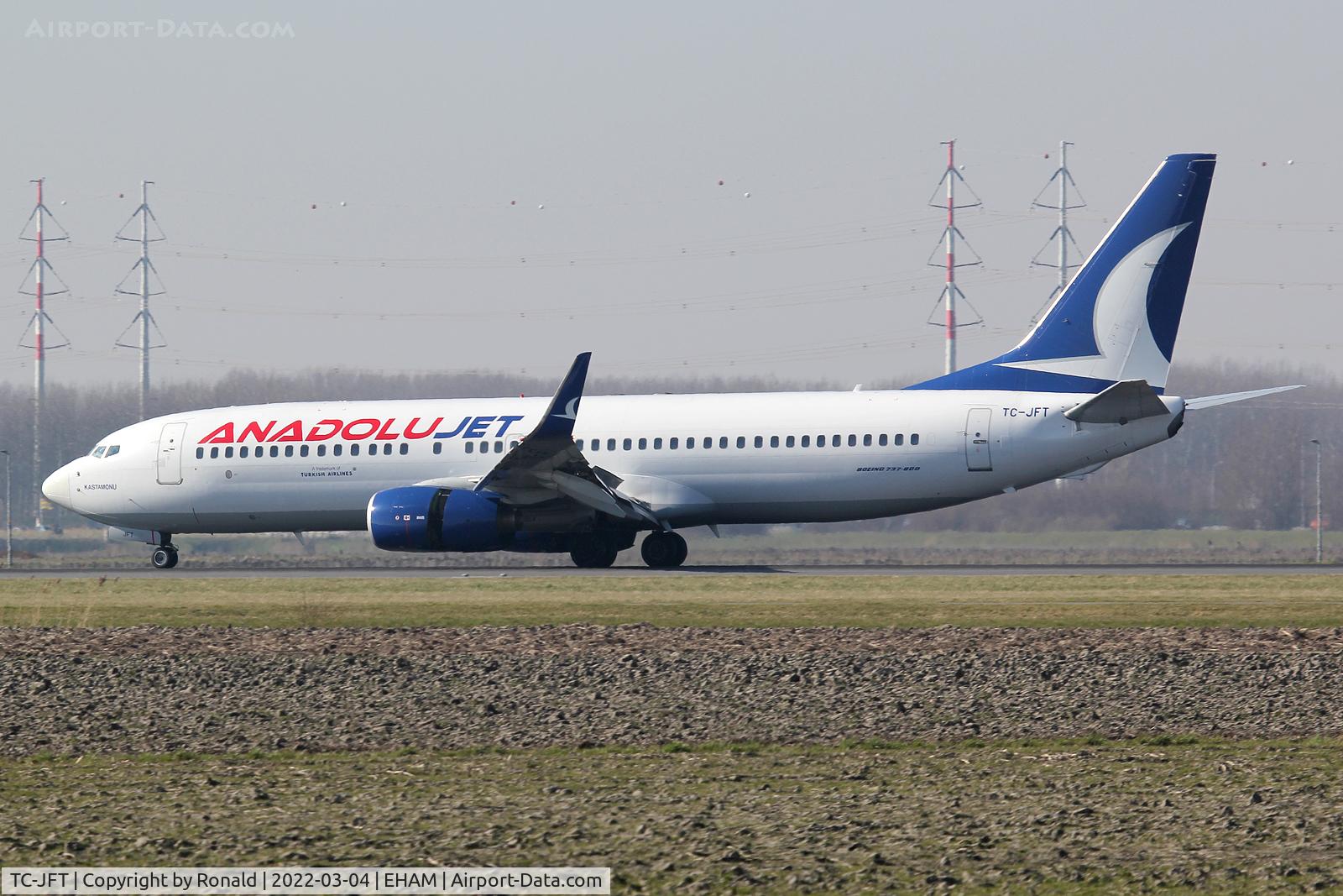TC-JFT, 1999 Boeing 737-8F2 C/N 29780, at spl