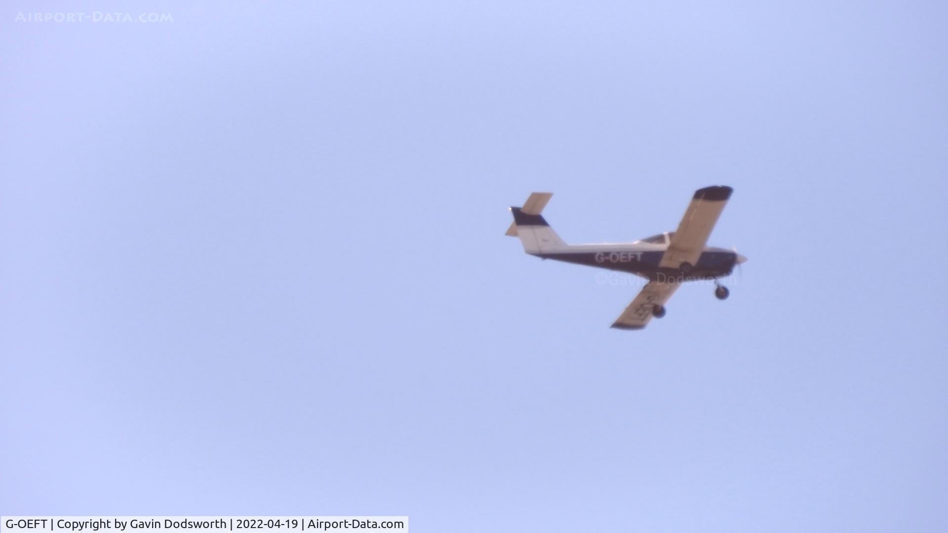 G-OEFT, 1980 Piper PA-38-112 Tomahawk Tomahawk C/N 38-80A0092, Over Darlington on April 19th 2022