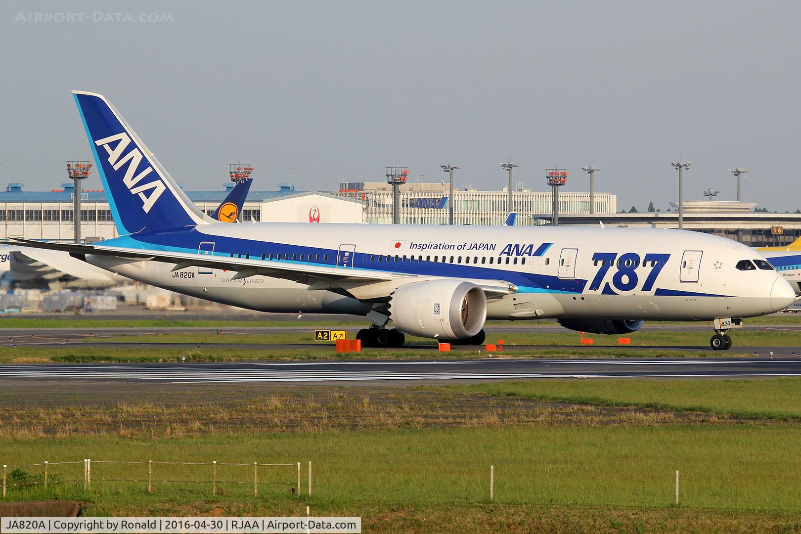 JA820A, 2013 Boeing 787-8 Dreamliner C/N 34511, at nrt