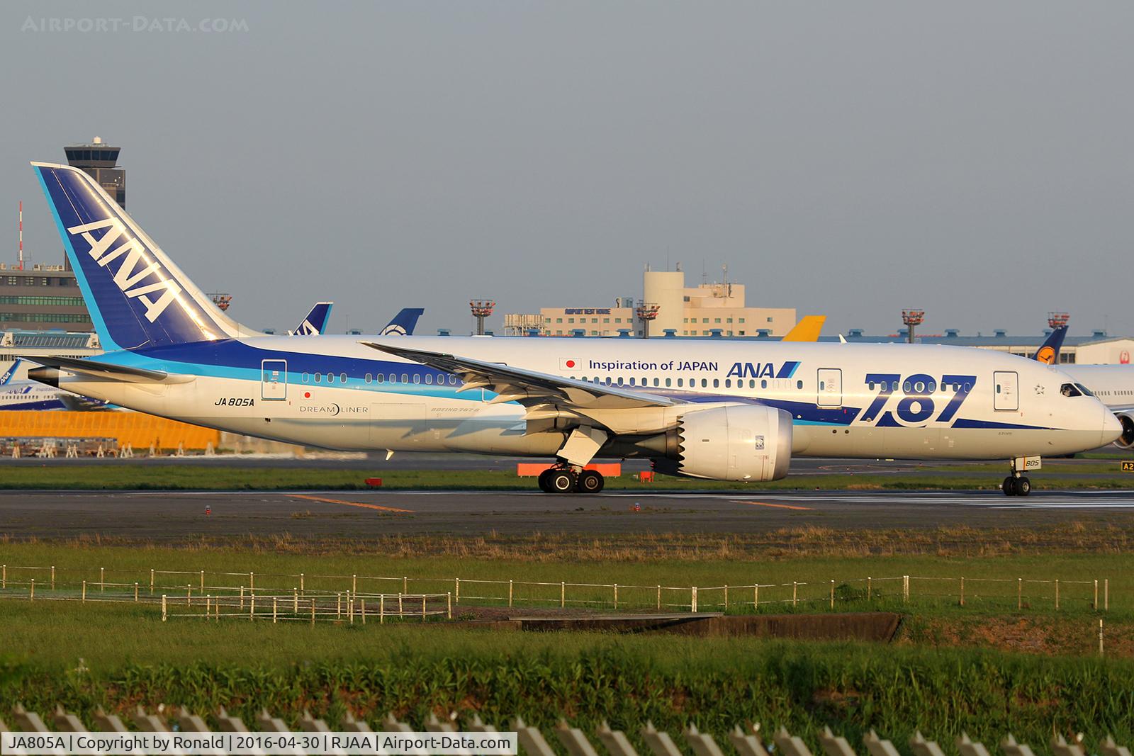 JA805A, 2010 Boeing 787-8 Dreamliner C/N 34514, at nrt