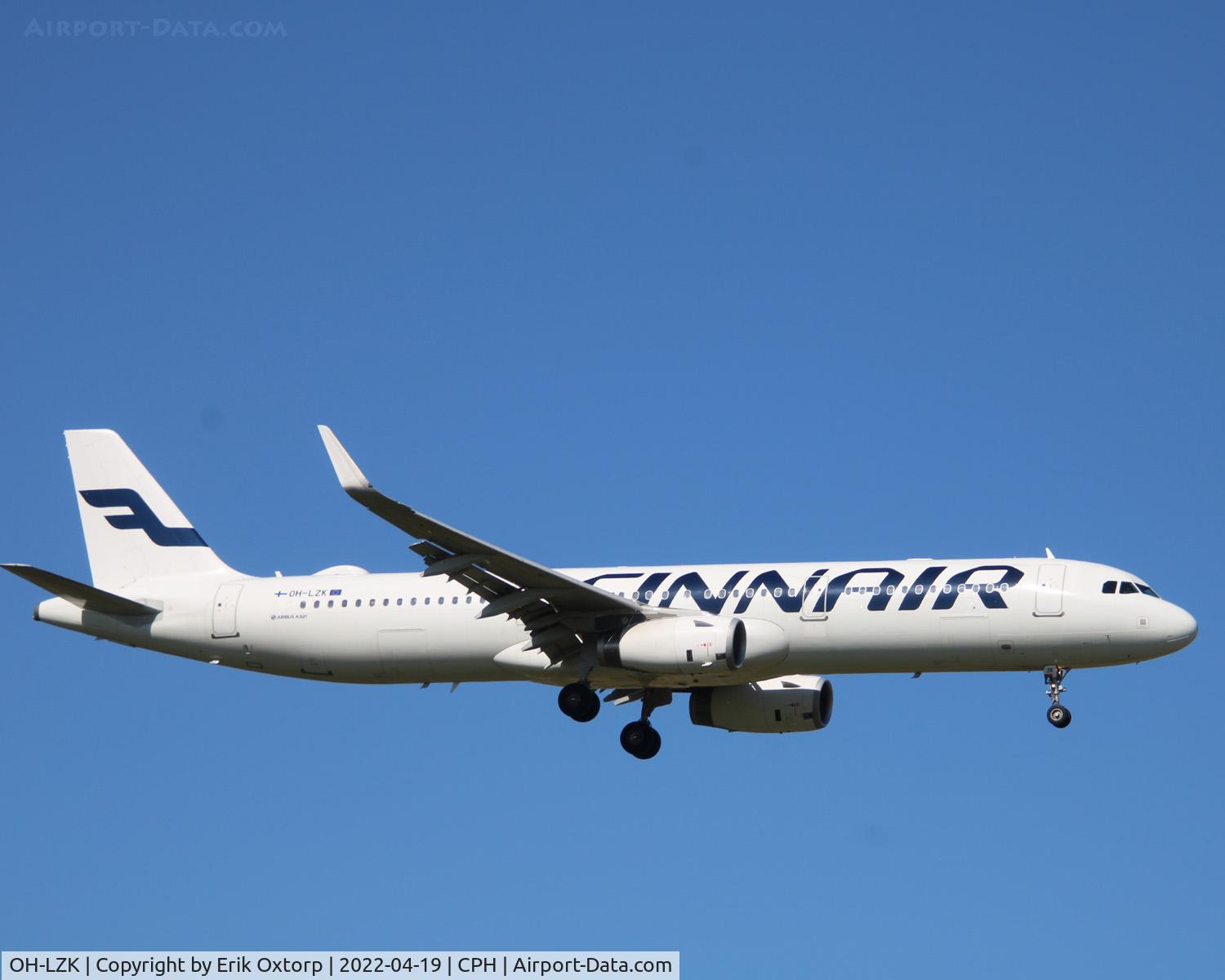 OH-LZK, 2014 Airbus A321-231 C/N 5961, OH-LZK landing rw 04L