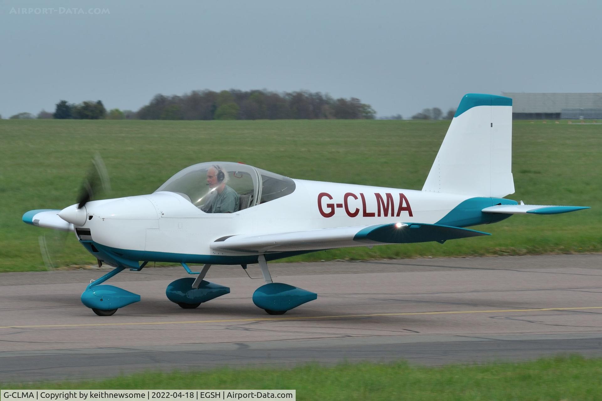 G-CLMA, 2020 Vans RV-12 C/N LAA 363-15502, Arriving at Norwich from Finmere with minor control problems.