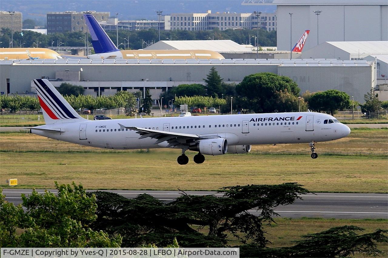 F-GMZE, 1995 Airbus A321-111 C/N 544, Airbus A321-111, Landing rwy 14R, Toulouse-Blagnac Airport (LFBO-TLS)