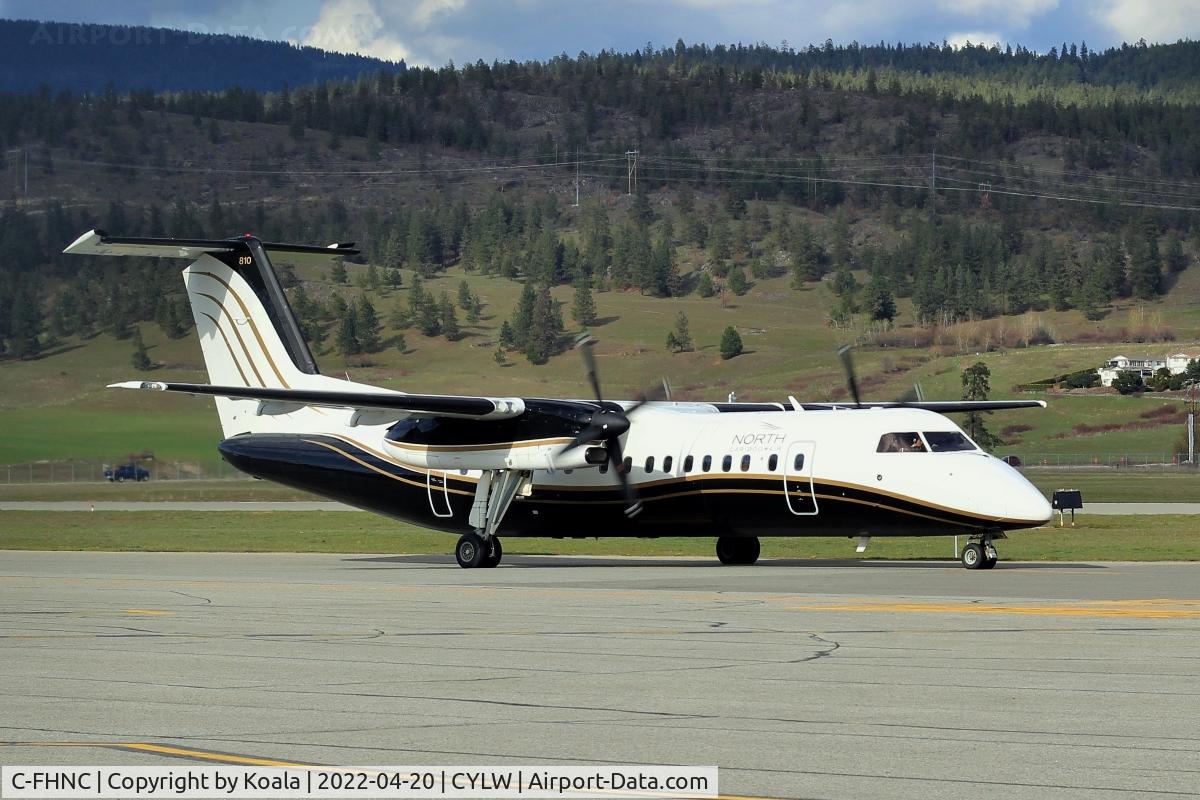 C-FHNC, 1995 De Havilland Canada Dash 8-300 C/N 412, Leaving for Terrace