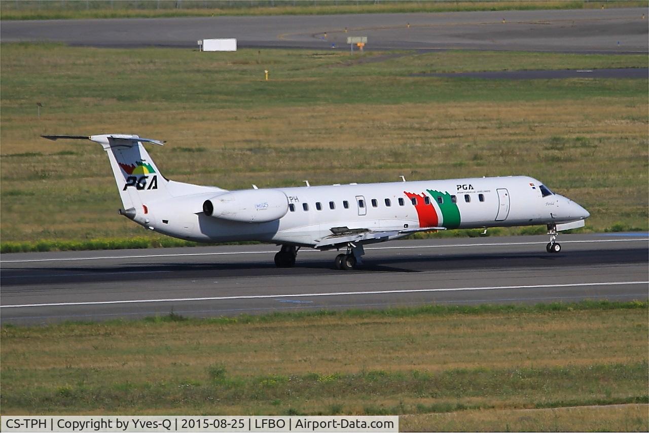 CS-TPH, 1997 Embraer EMB-145EP (ERJ-145EP) C/N 145017, Embraer EMB-145EP, Landing rwy 14R, Toulouse-Blagnac airport (LFBO-TLS)