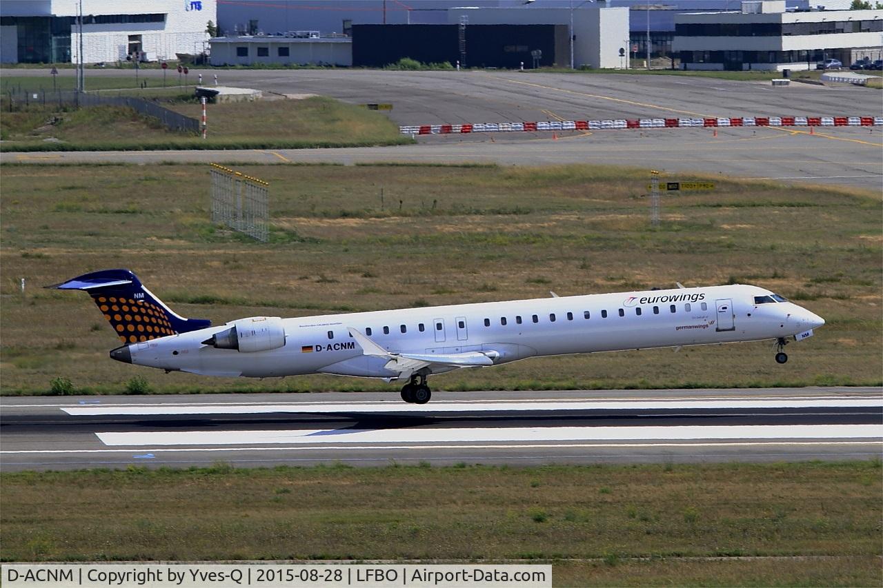 D-ACNM, 2010 Bombardier CRJ-900LR (CL-600-2D24) C/N 15253, Bombardier CRJ-900LR, Landing rwy 14R, Toulouse-Blagnac Airport (LFBO-TLS)