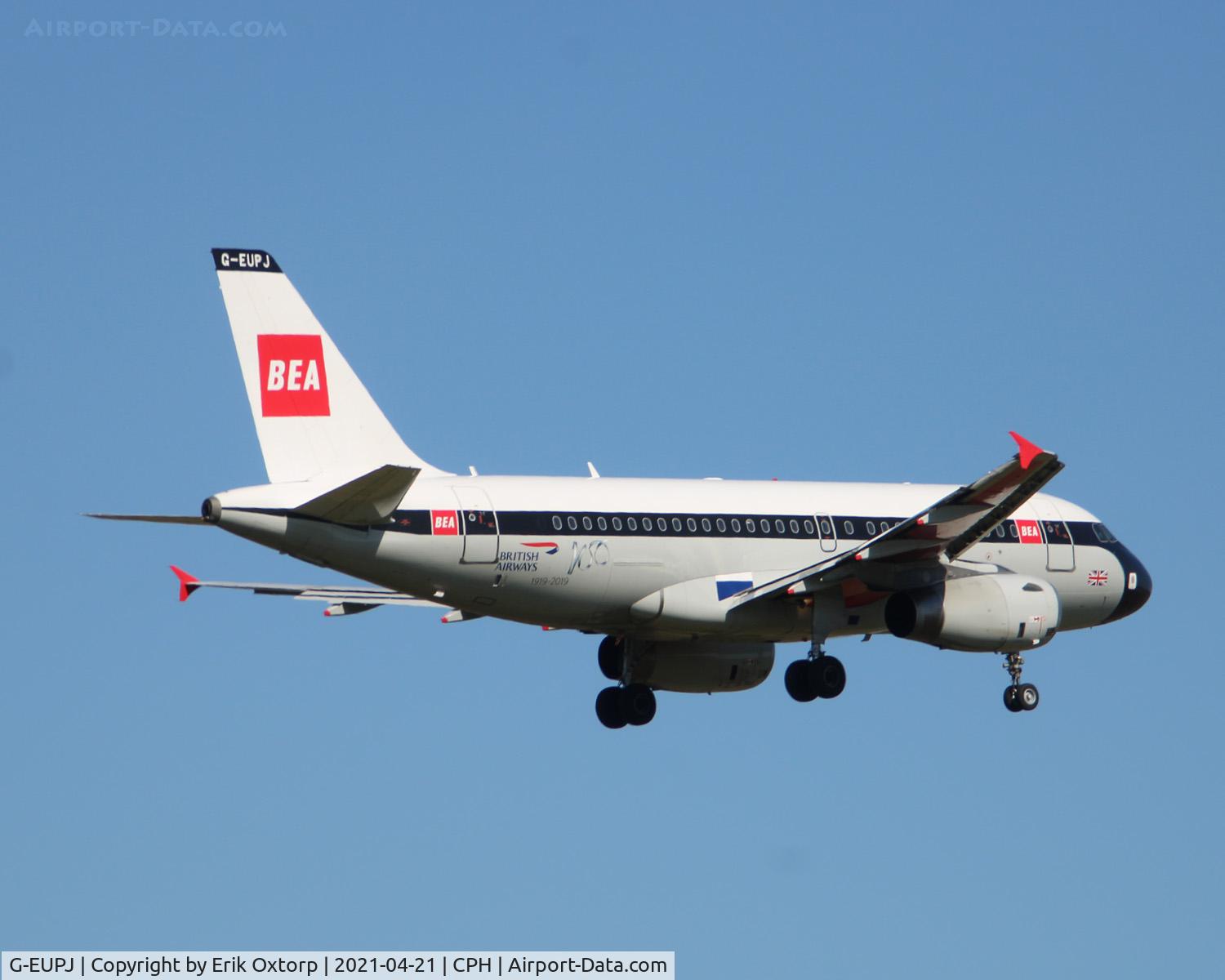 G-EUPJ, 2000 Airbus A319-131 C/N 1232, G-EUPJ landing rw 04L