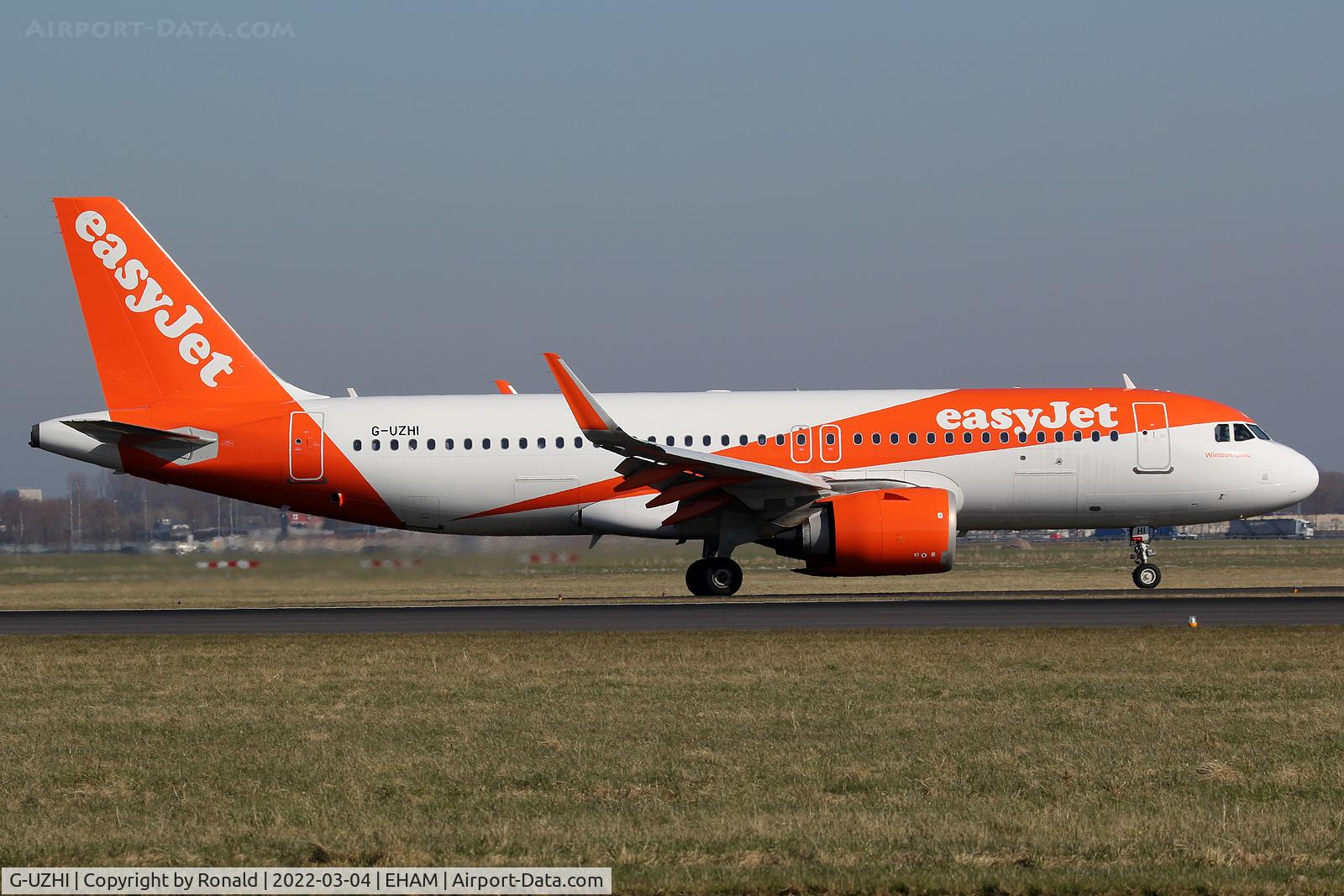 G-UZHI, 2018 Airbus A320-251NEO C/N 8304, at spl