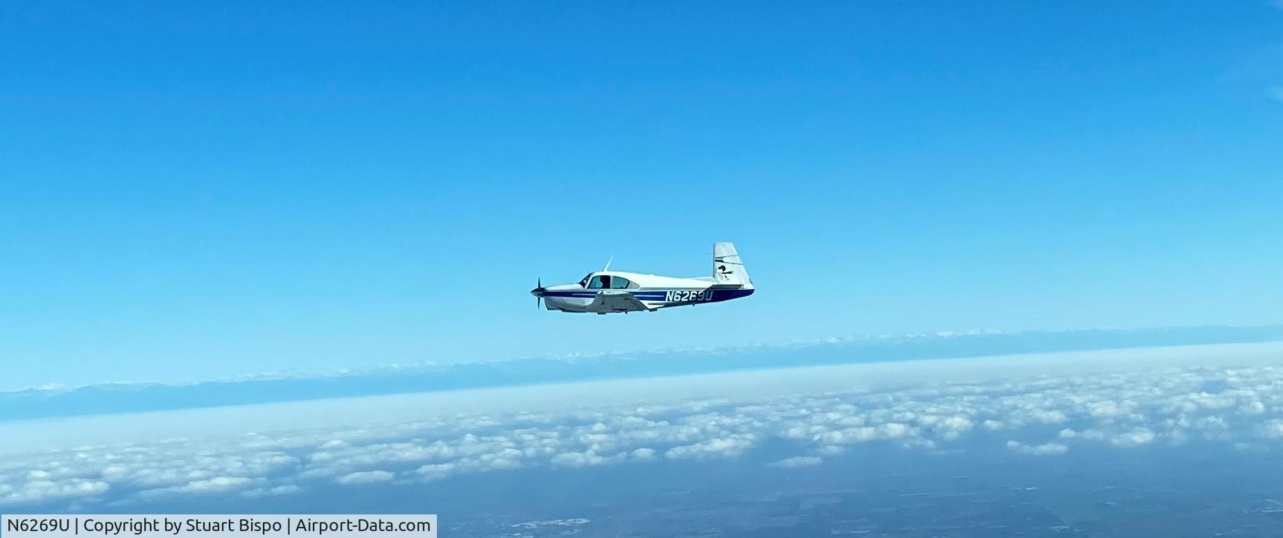N6269U, 1962 Mooney M20C Ranger C/N 2108, In California over the central Valley