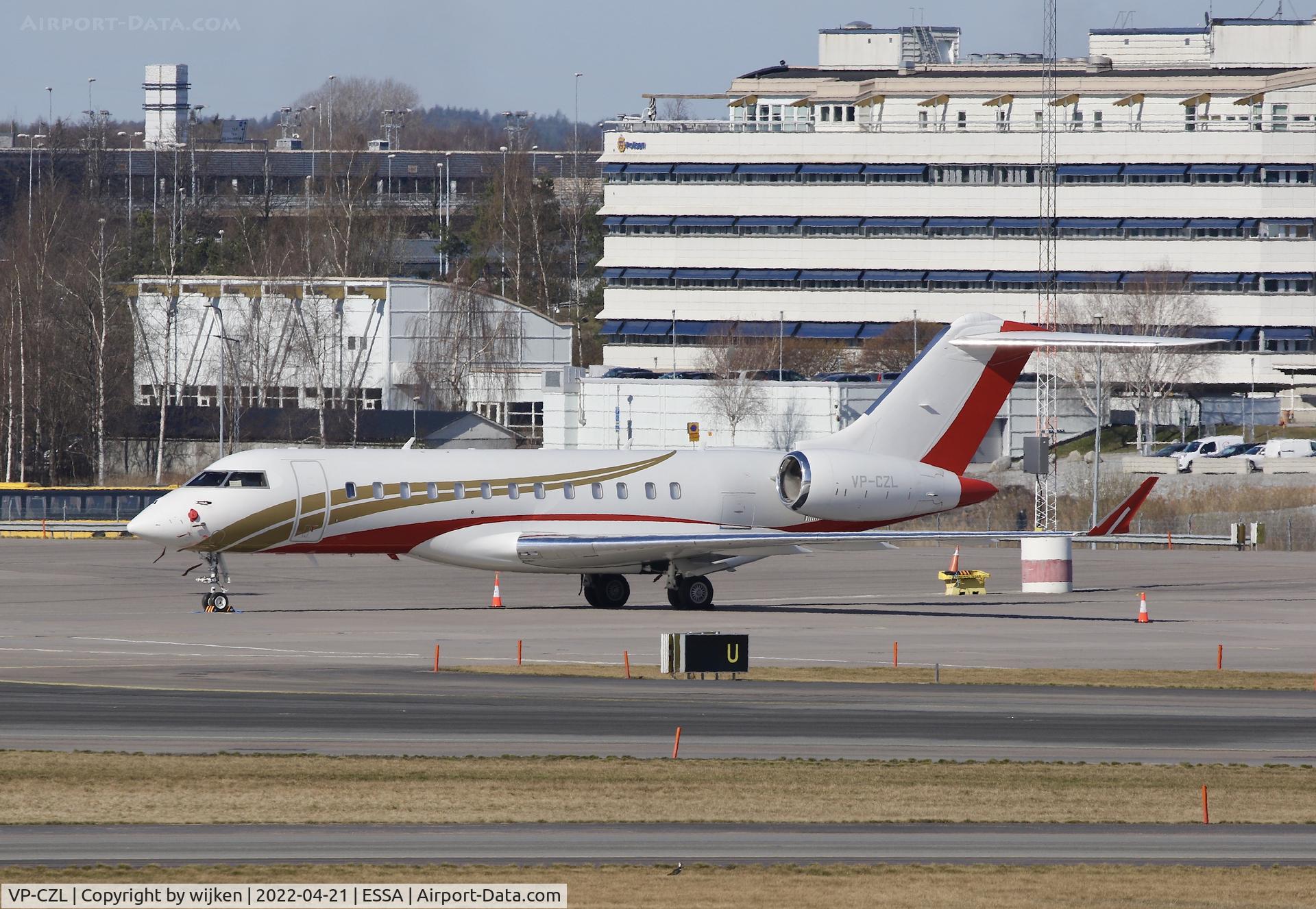 VP-CZL, 2013 Bombardier BD-700 Global 6000 C/N 9540, Ramp M